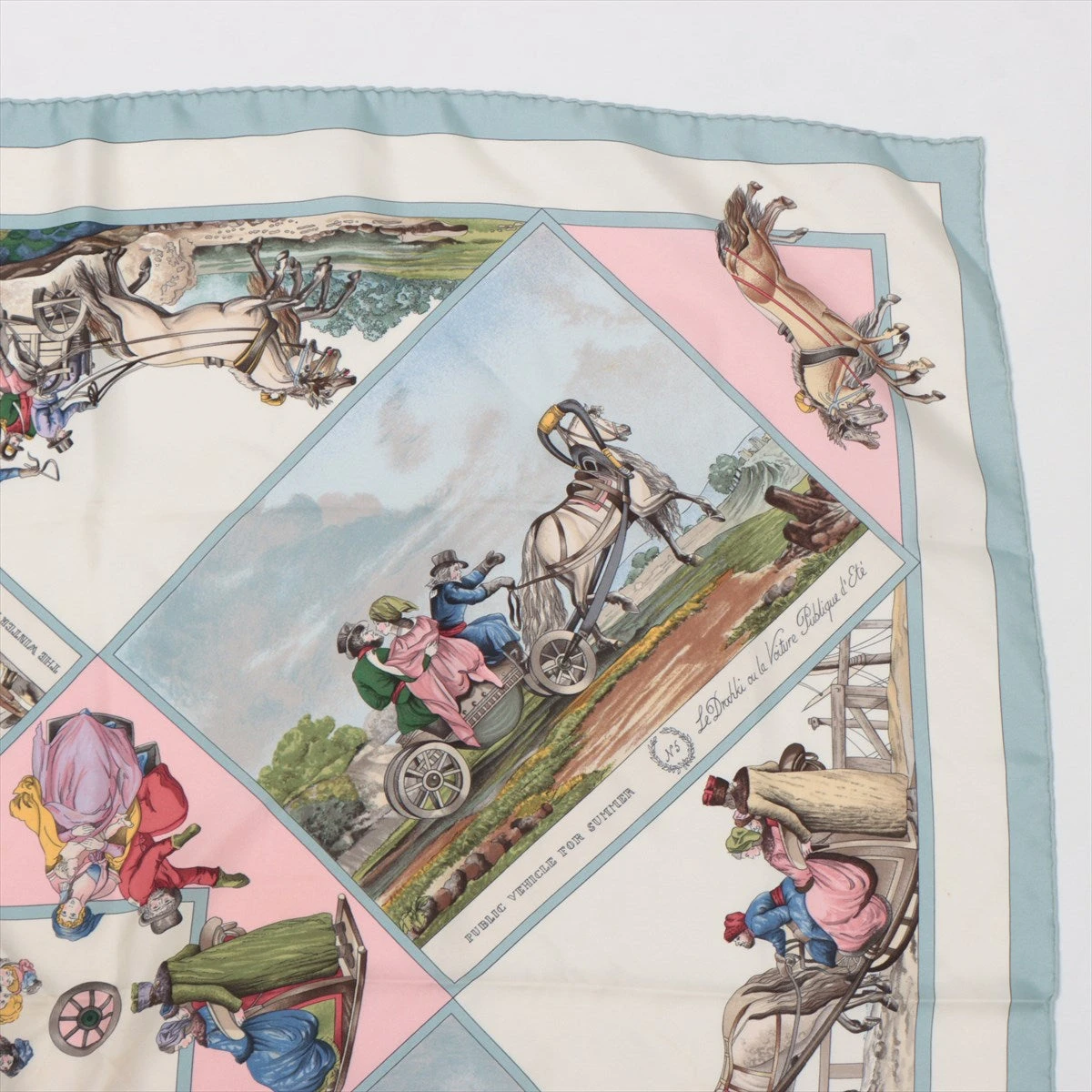 エルメス　HERMES　スカーフ　カレ90　ロシア旅行 HERMES】【Voyages En Russie】【フランス製】エルメス『カレ90