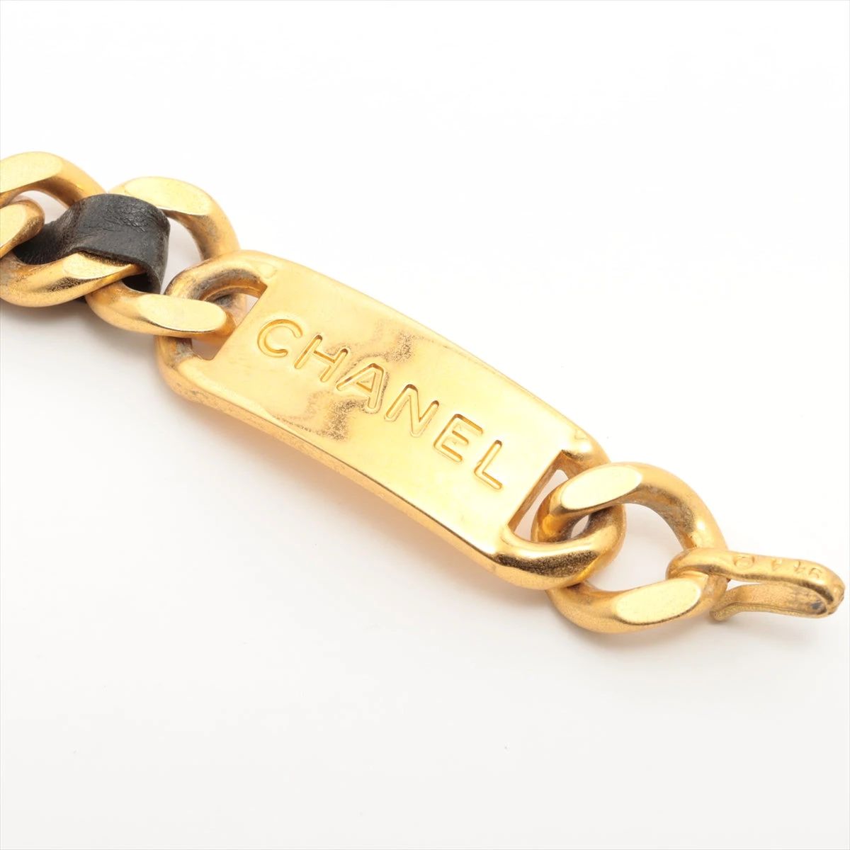 シャネル 31 RUE CAMBON 94A チェーンベルト GP×革 ブラック