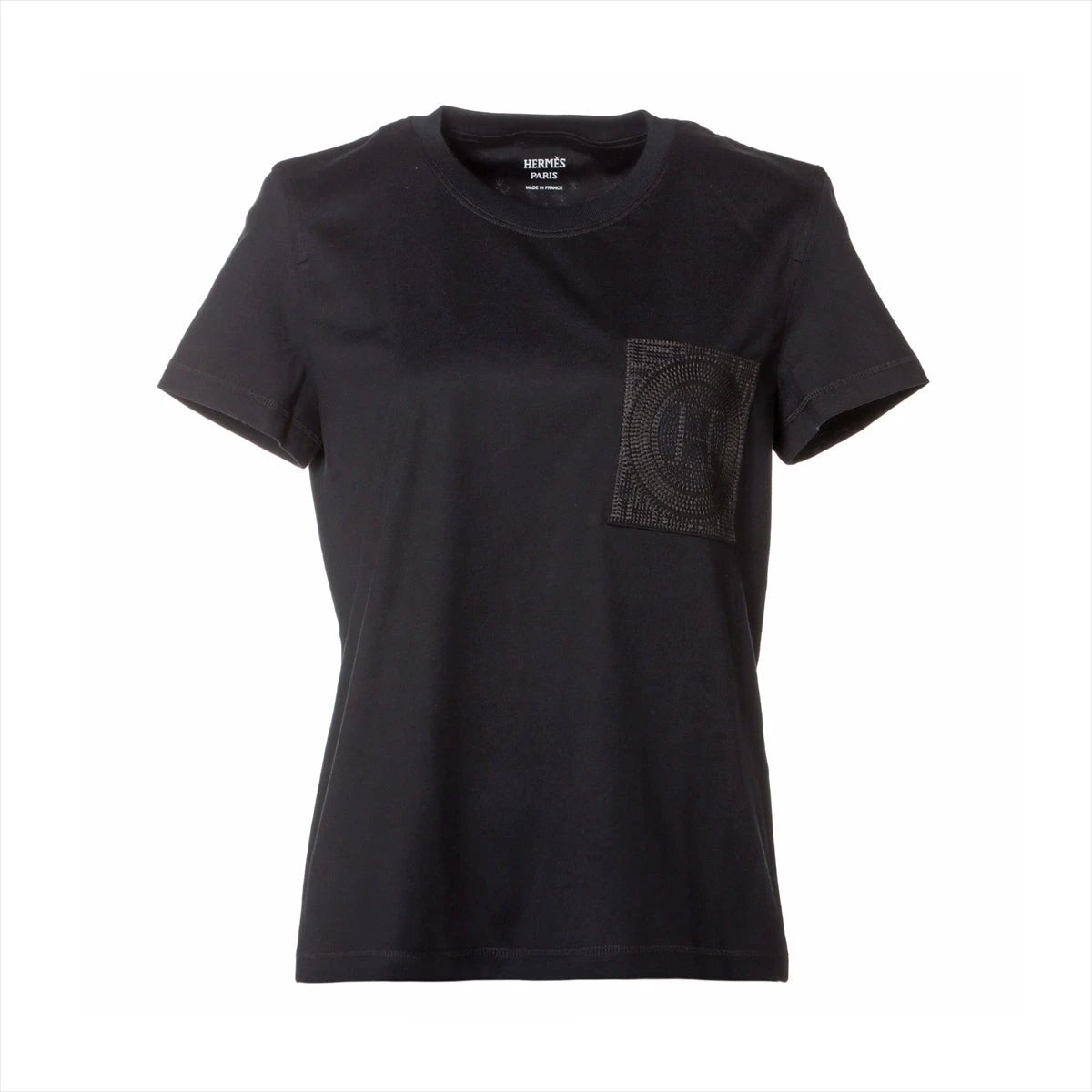 エルメス 23AW コットン Tシャツ 36 レディース ブラック