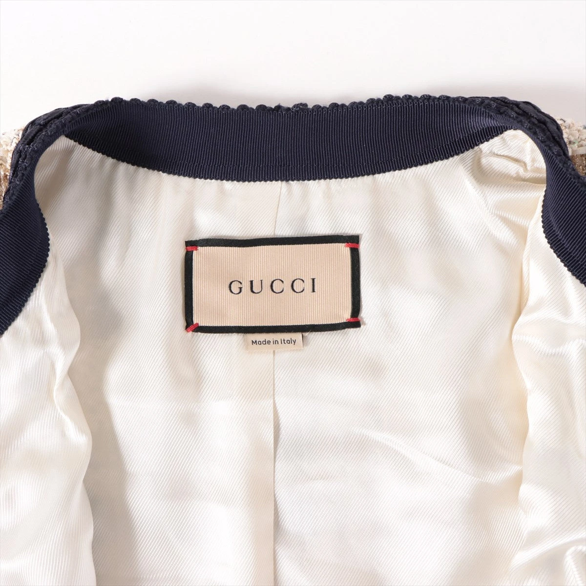 新品未使用　GUCCI グッチ　ナイロンジャケット　GG柄　36 S綿 GUCCI（ジャケット/アウター ・ グリーン・カーキ/緑色系）の