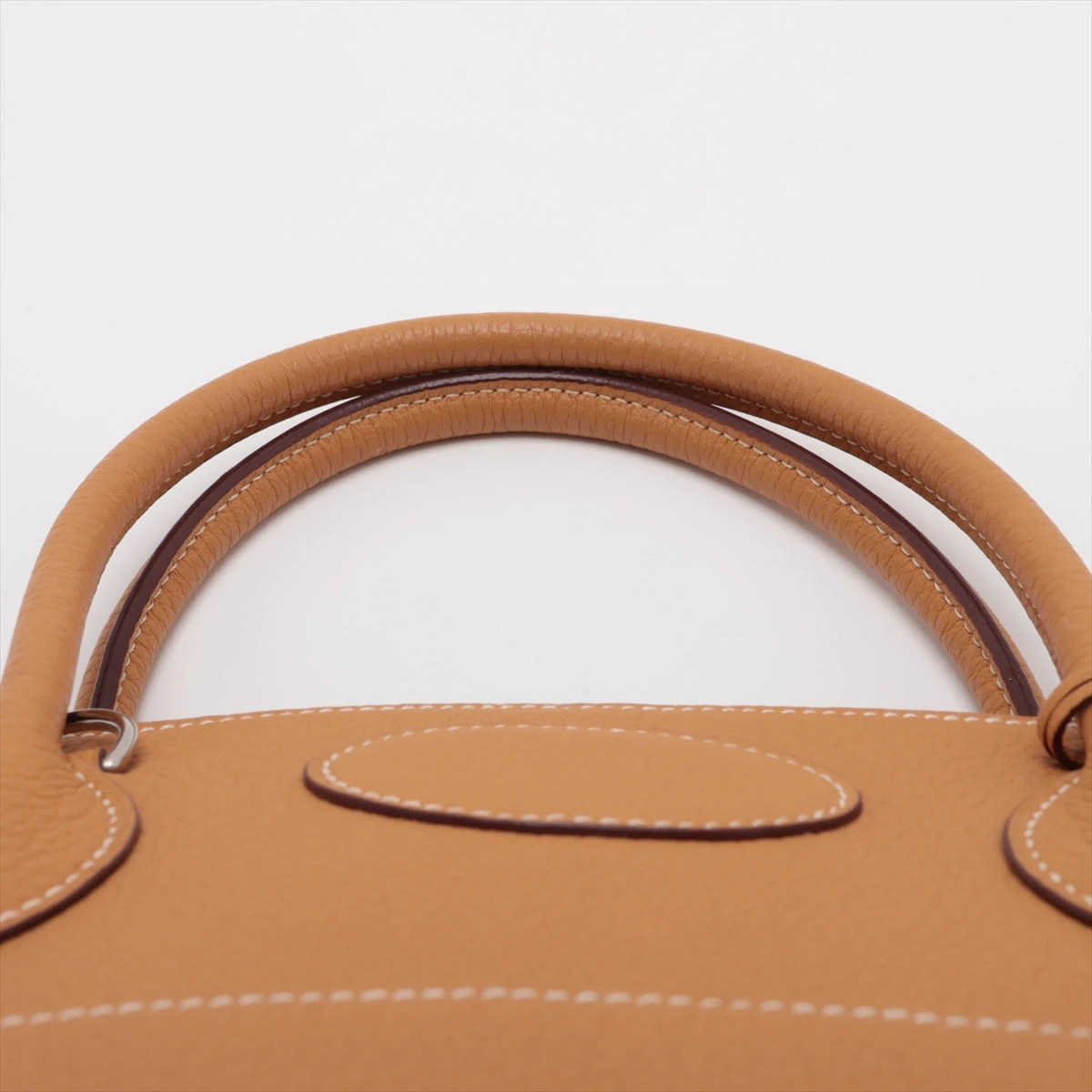 エルメス ボリード35 フィヨルド ナチュラル シルバー金具 □J