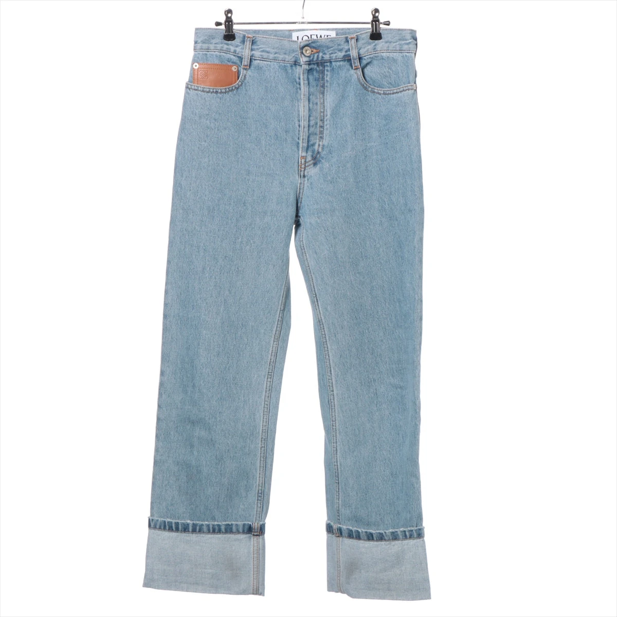 ロエベ アナグラム 23AW コットン デニムパンツ 46 メンズ