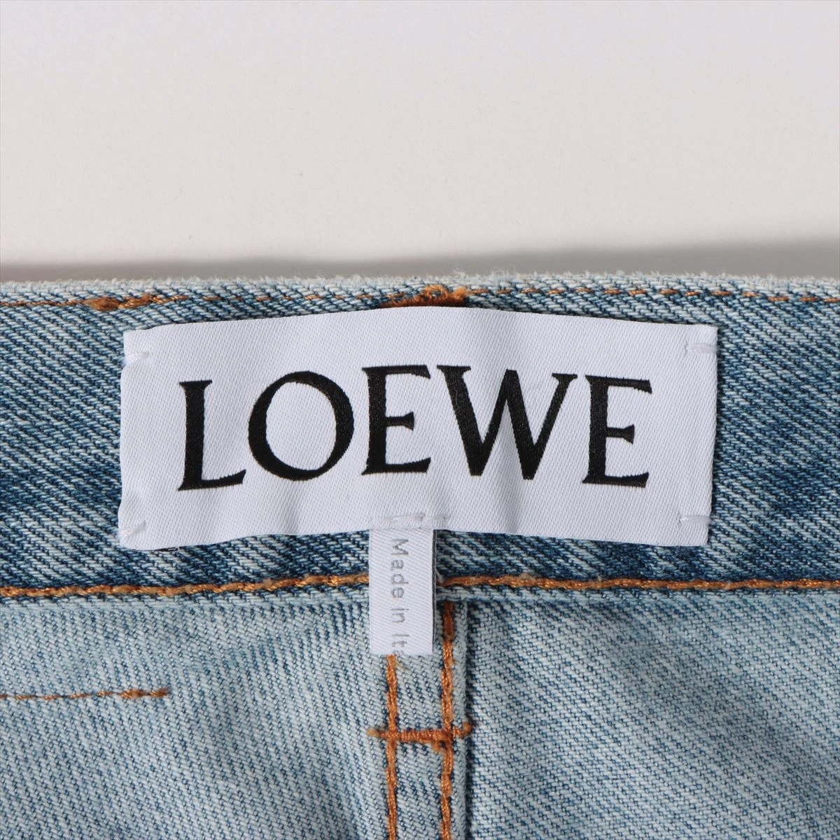 ロエベ アナグラム 23AW コットン デニムパンツ 46 メンズ ライト
