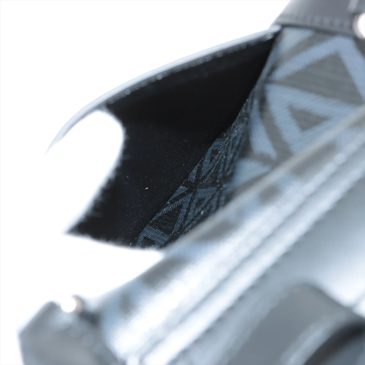 【極美品】ディオール ランゴCDダイヤモンド ビジネスバッグ 2way ブラック ディオール CDダイヤモンド ランゴ 50 PVC×レザー 2WAYボストン