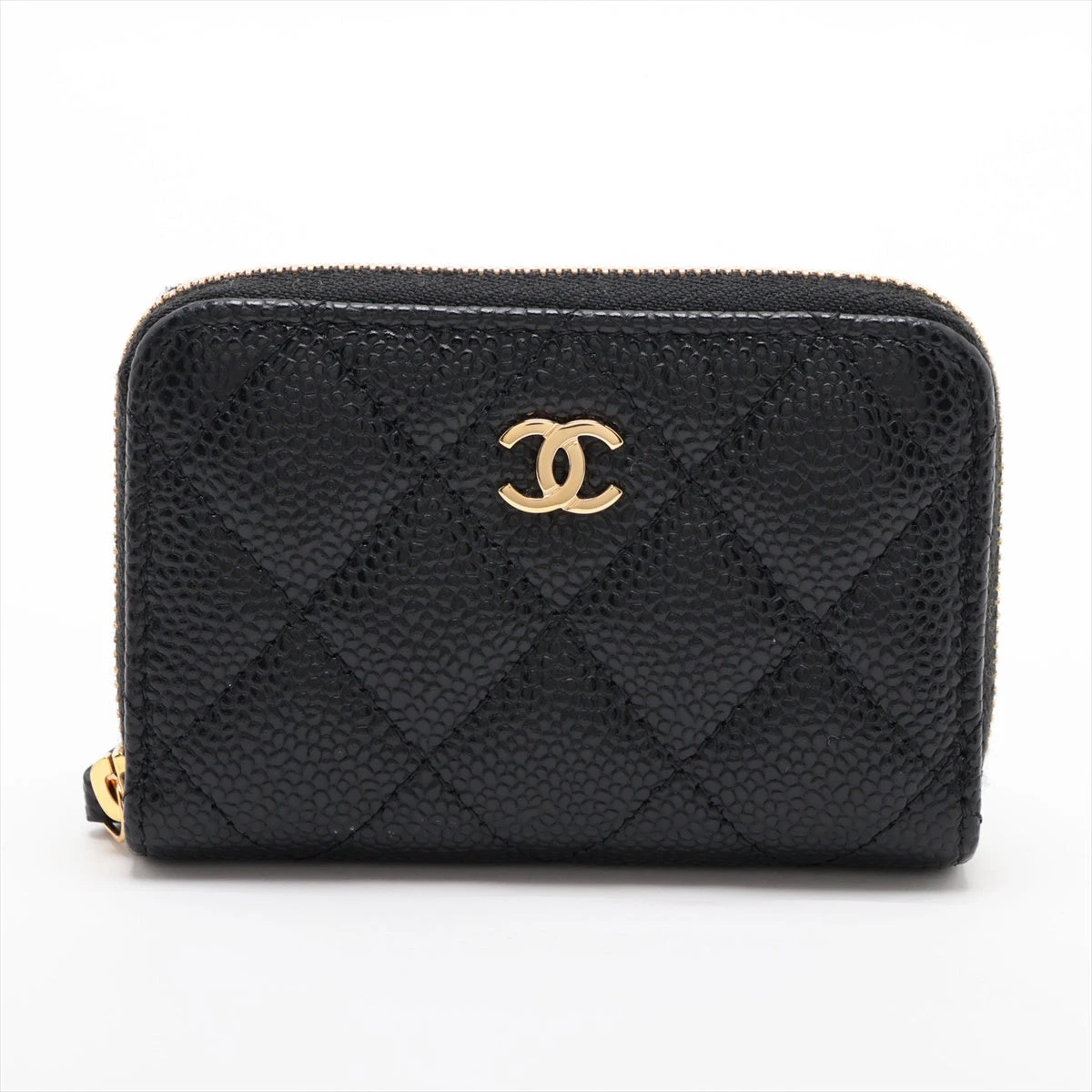 CHANEL マトラッセ　コインケース　キャビアスキン　ブラック CHANEL - シャネル マトラッセ キャビアスキン キーケース