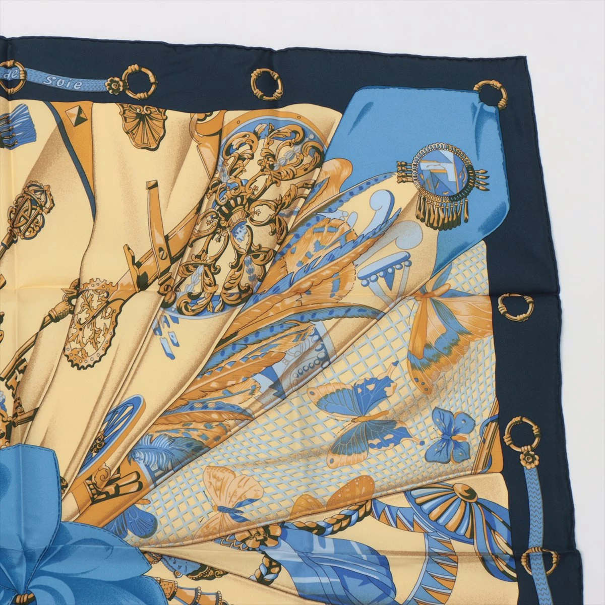 エルメス カレ90 soleil de soie シルクの太陽 スカーフ シルク