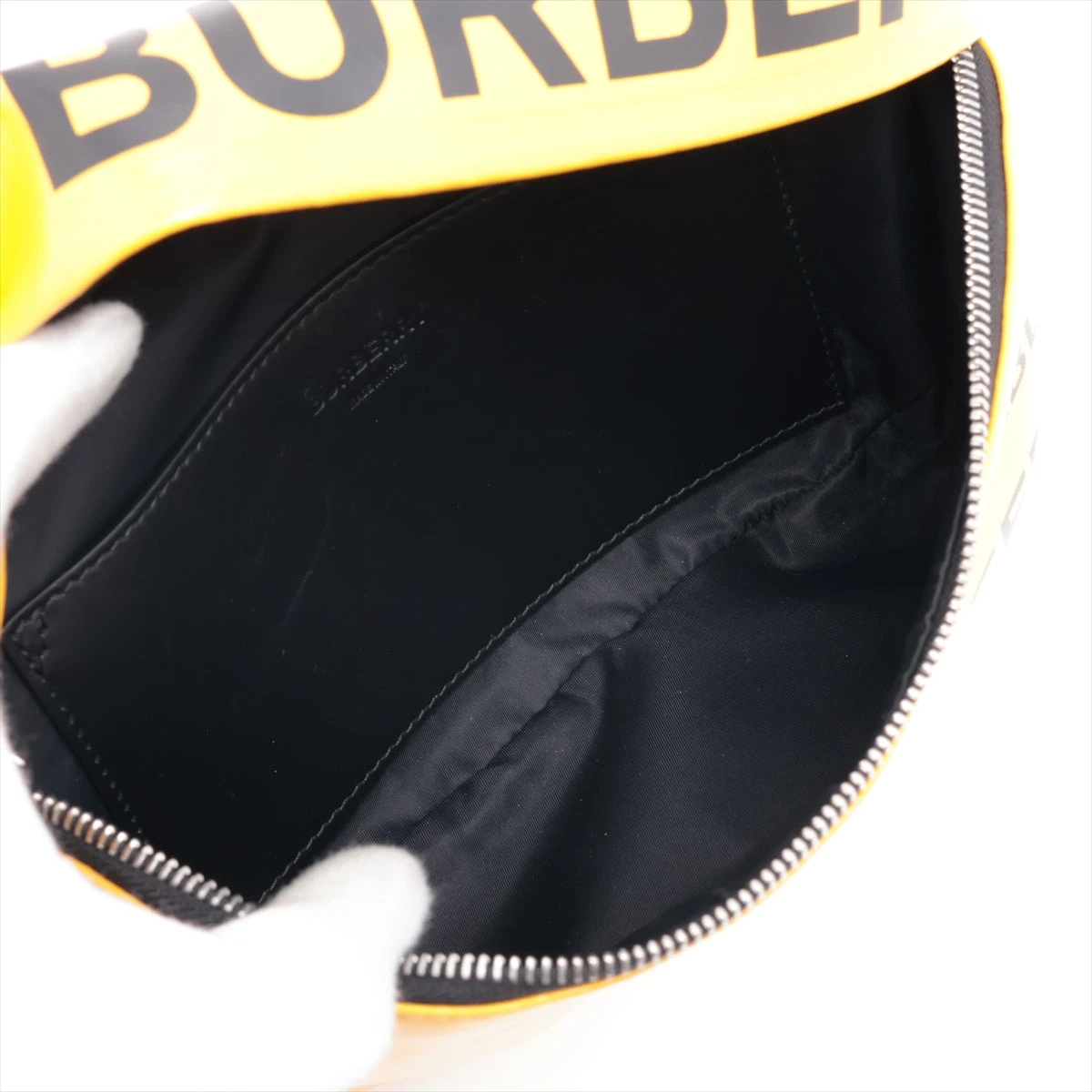 【未使用品】　バーバリーロンドン　ポーチ　パーティバッグ　ホースロゴ　キャンバス BURBERRY - バーバリー BURBERRY ロゴ ホースフェリー 8014756