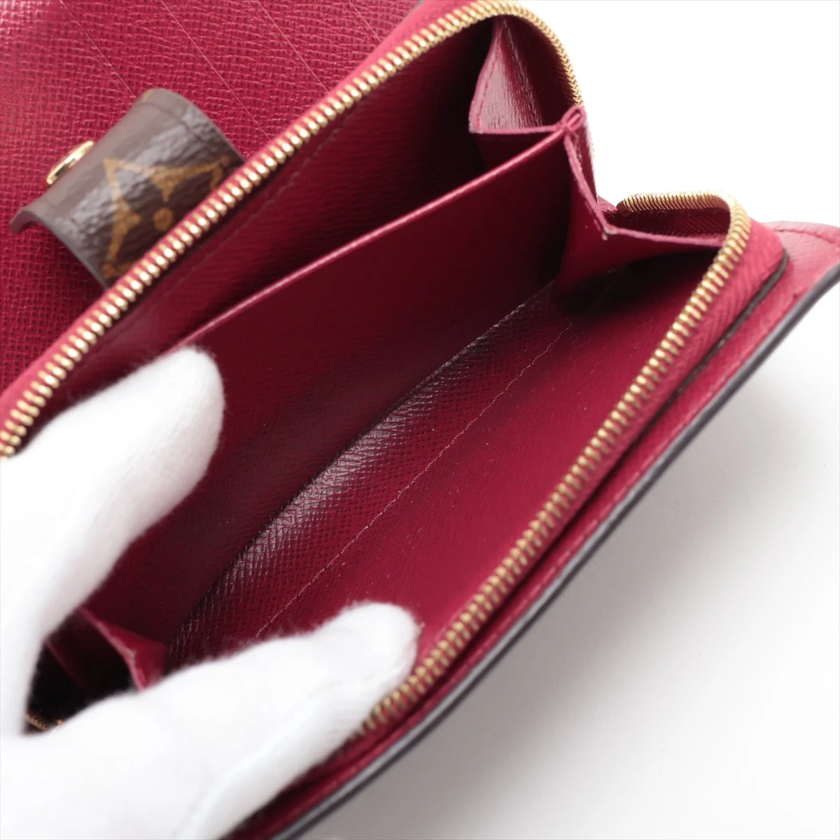 ヴィトン モノグラム ポルトフォイユ ルー M82377 フューシャ