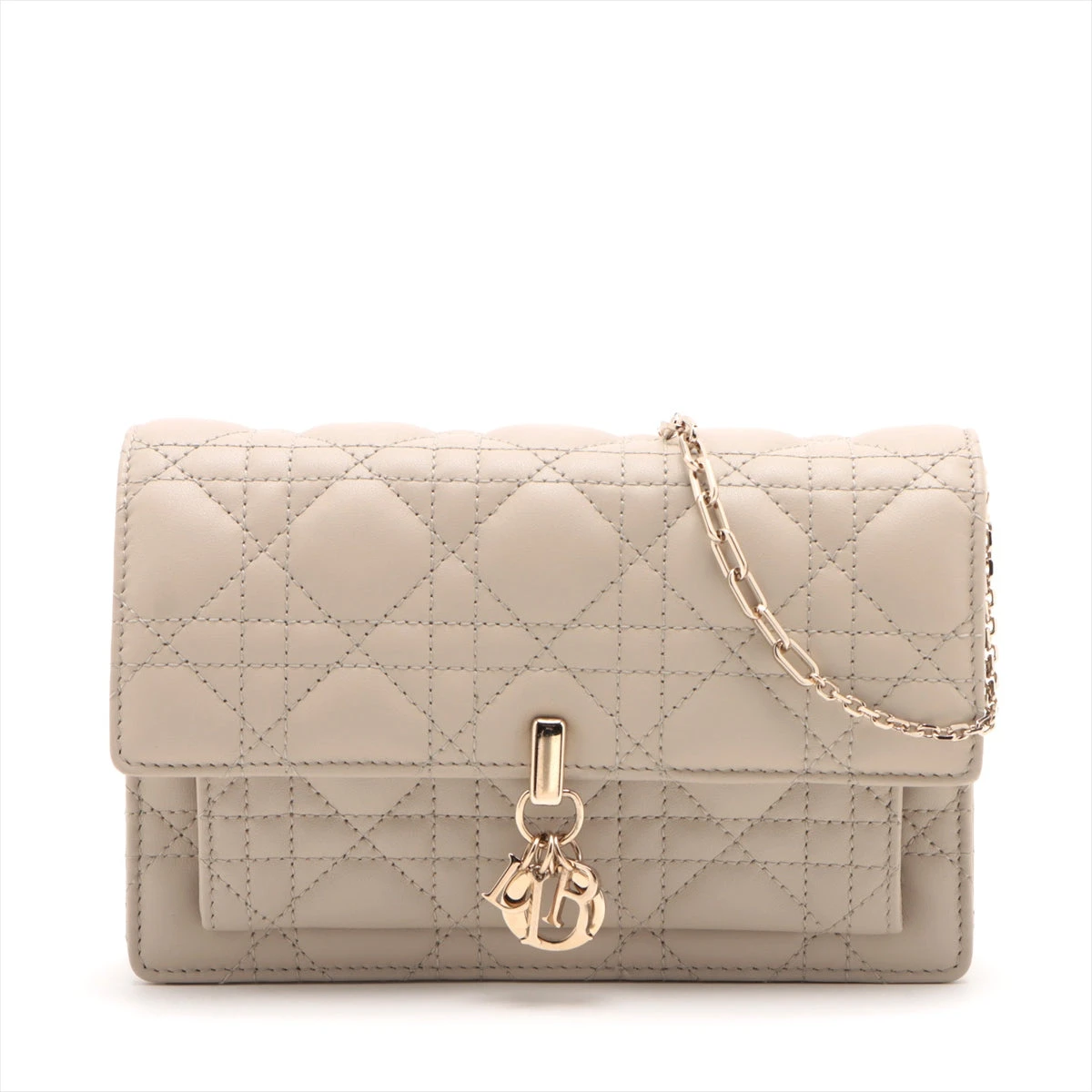 AMK12 クリスチャンディオール カナージュ チェーンウォレット 中古・古着通販】Christian Dior (クリスチャン ディオール