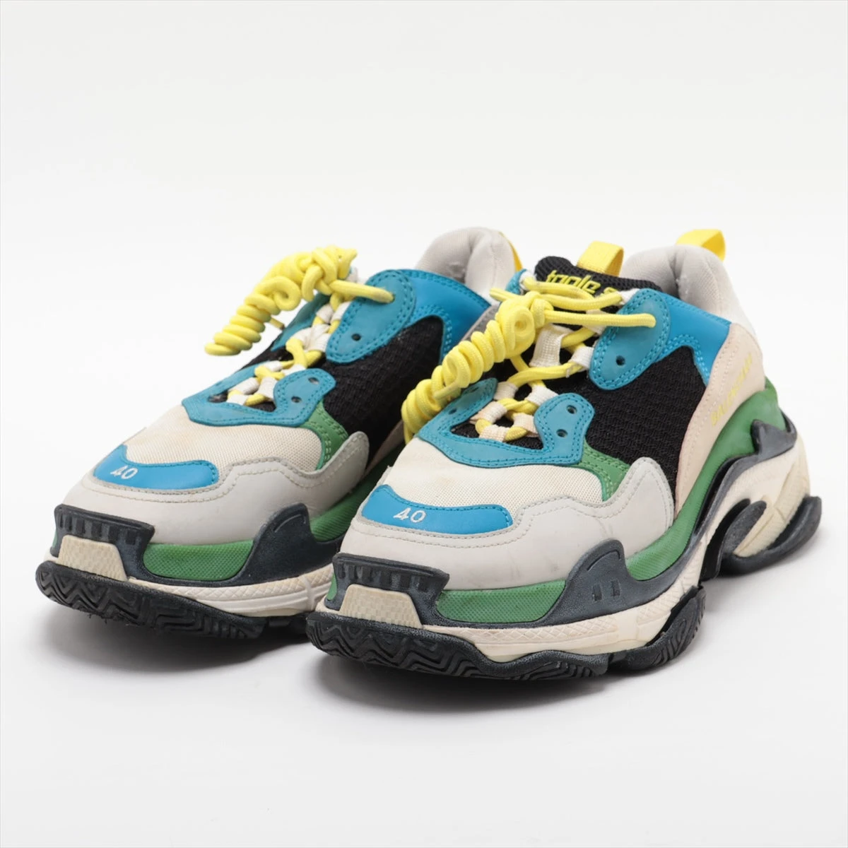 BALENCIAGA Triple S スニーカー 40 マルチカラー バレンシアガ トリプルS メッシュ×レザー スニーカー 40 メンズ