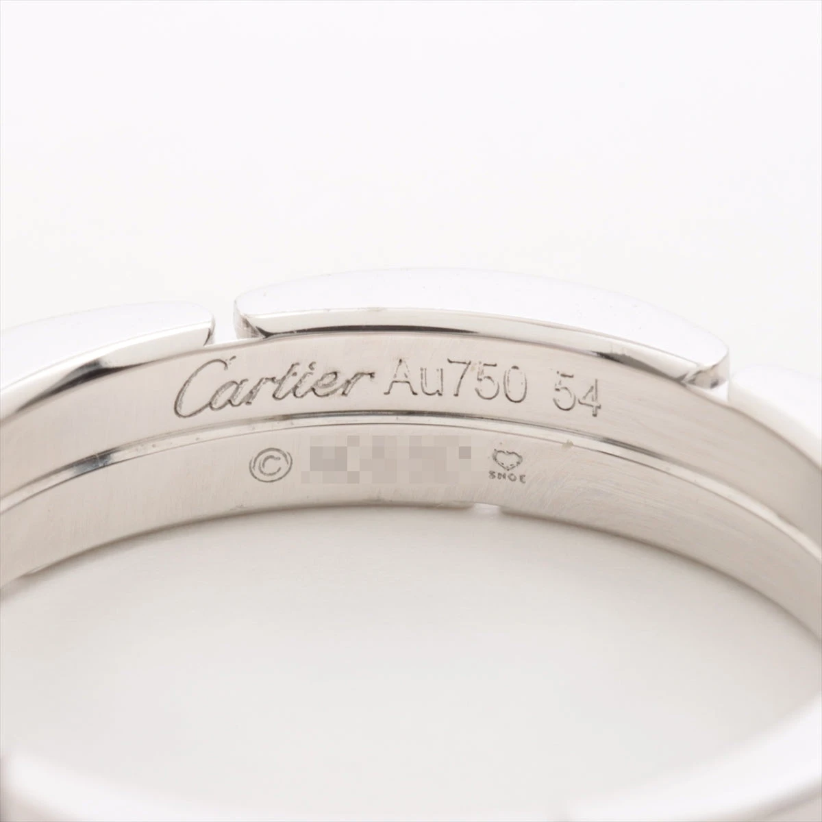 カルティエ マイヨンパンテール ハーフ ダイヤ リング 750(WG) 6.5g 54
