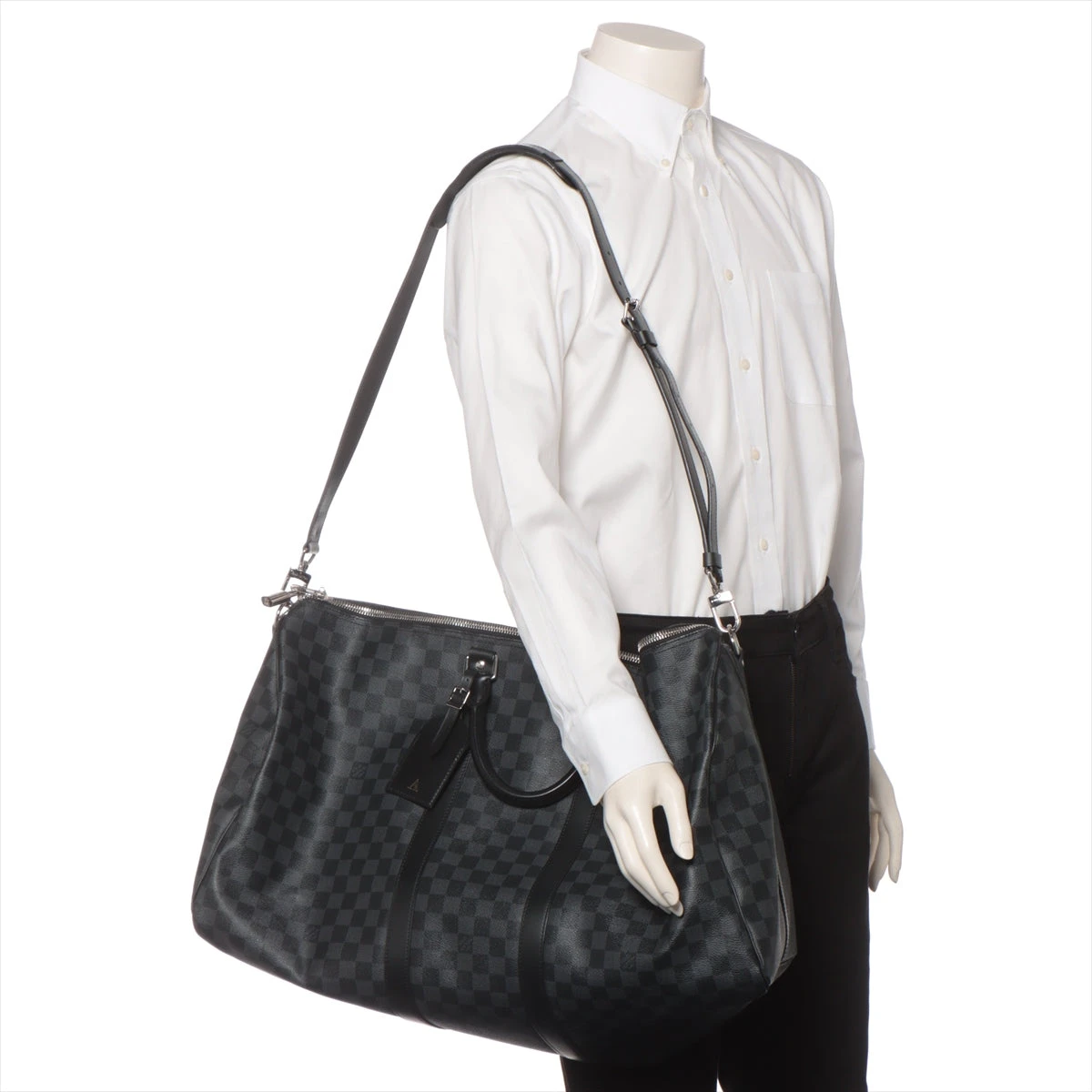 値下美品ダミエグラフィットキーポルバンドリエール55 楽天市場】【バッグ】LOUIS VUITTON ルイ ヴィトン ダミエグラ
