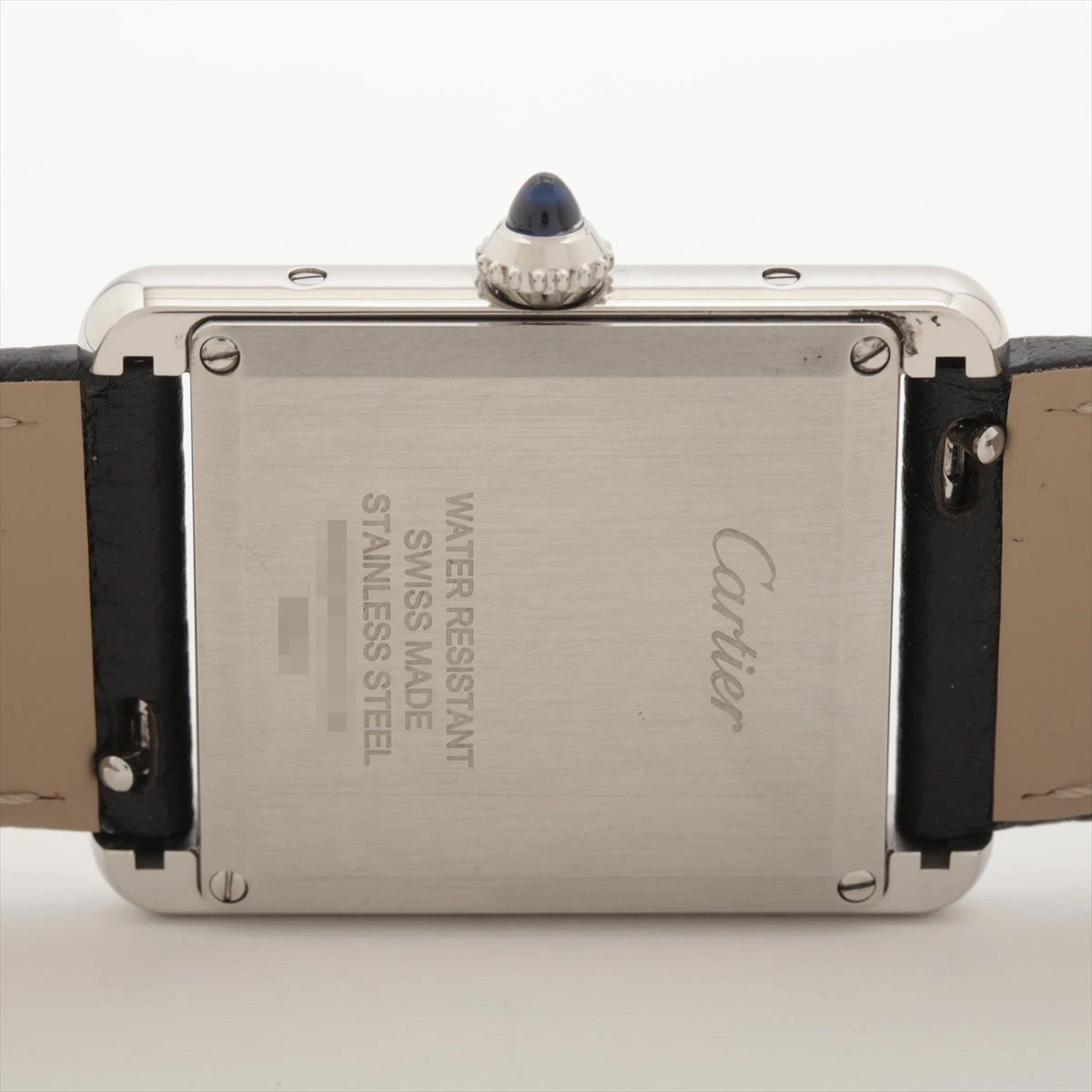 カルティエ タンクマストLM WSTA0041 SS×革 QZ シルバー文字盤