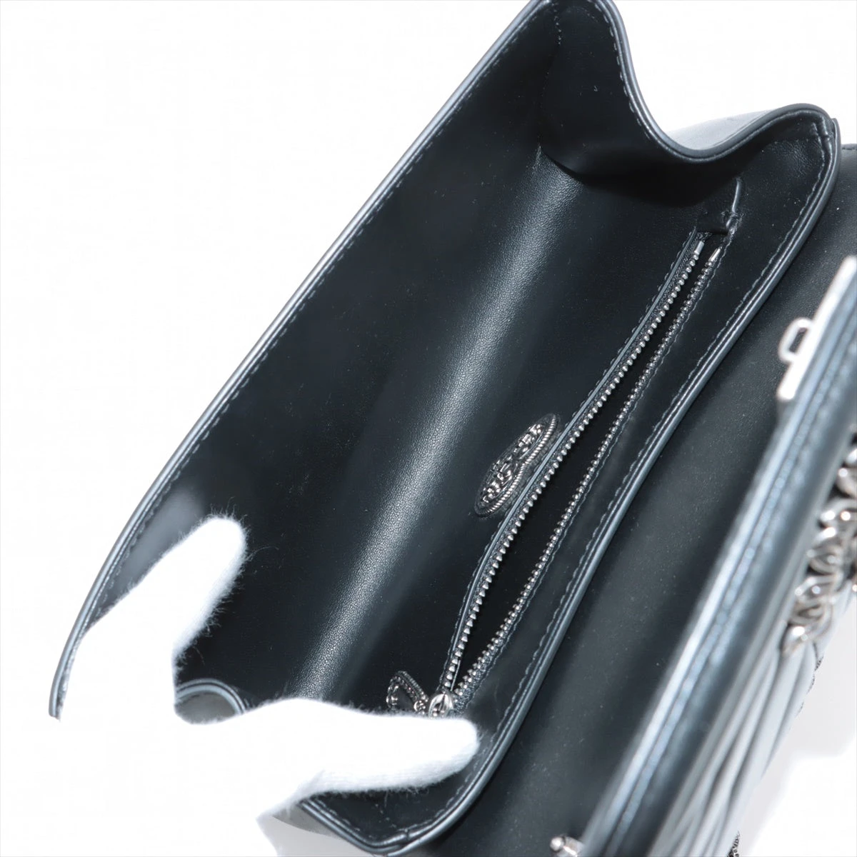 美品/A4収納可能✨ドルチェアンドガッバーナ ショルダーバッグ レザー ブラック 美品 D&G ドルチェアンドガッバーナ ホログラムシール付 レザー