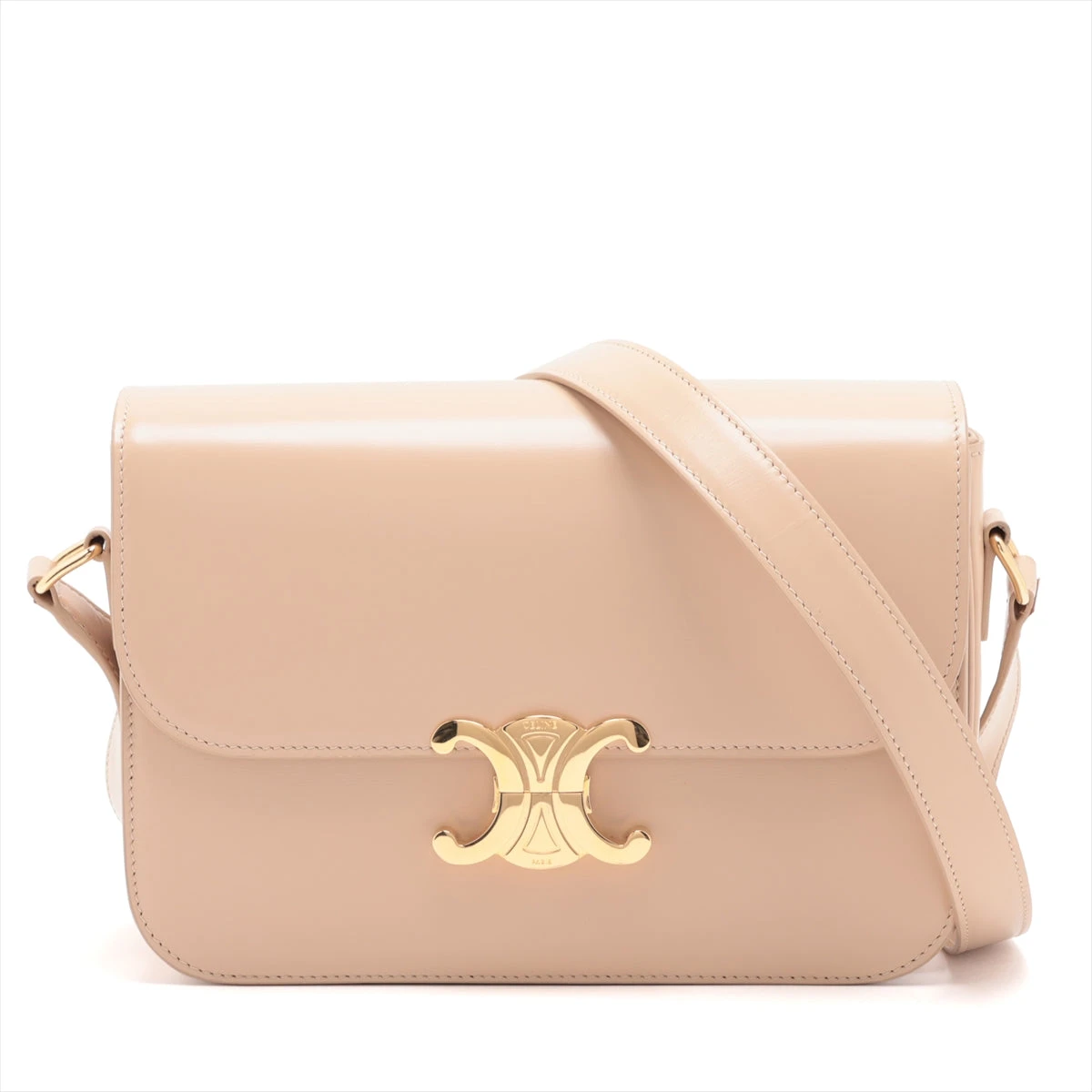 セリーヌ トリオンフ クラシック レザー ショルダーバッグ