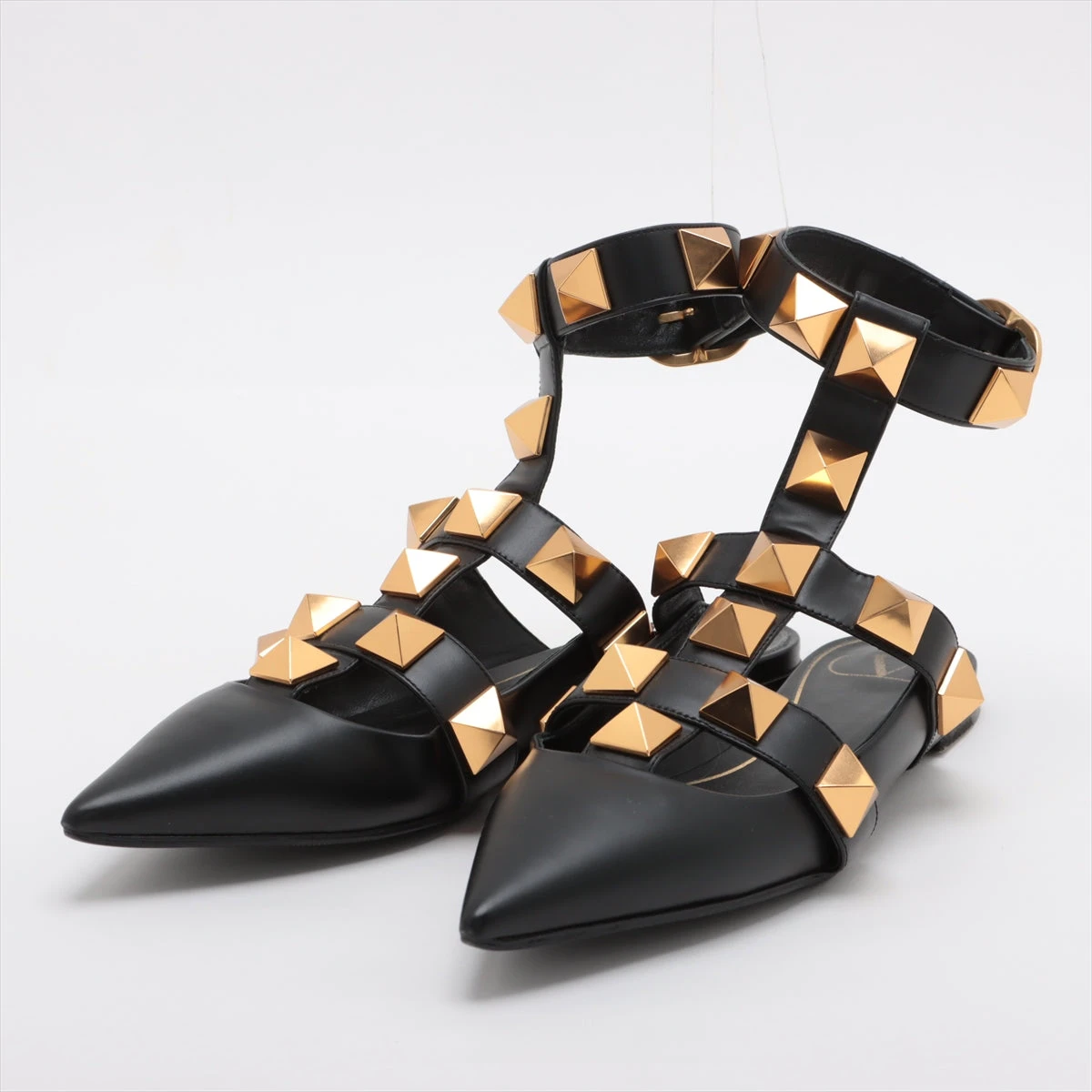 Valentino ブラック スタッズ ミュール VALENTINO GARAVANIスタッズ