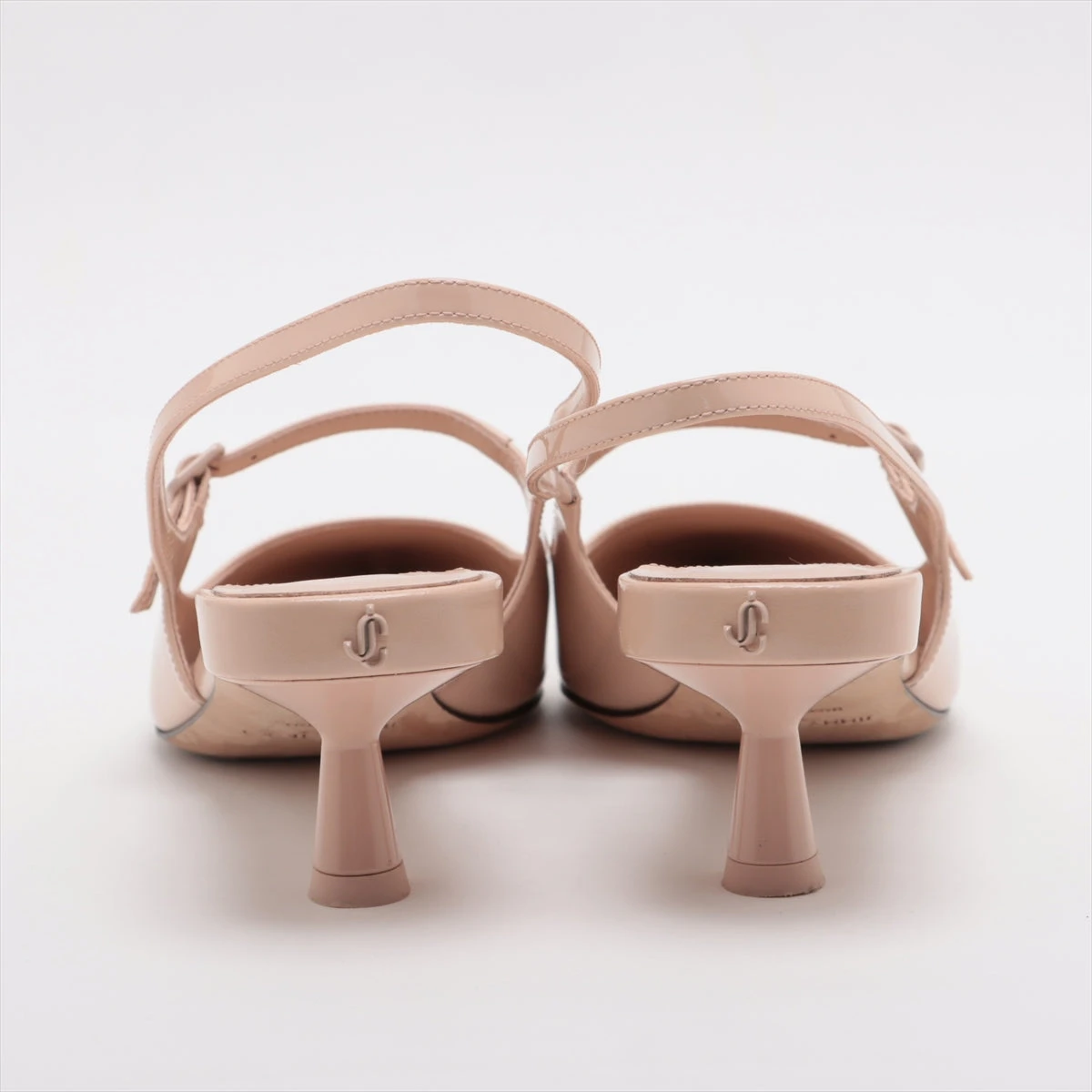 美品|ジミーチュウ|ストラップパンプス|サテン|37|ピンクベージュ|i1585 ジミーチュウ パテントレザー ストラップパンプス 37 レディース