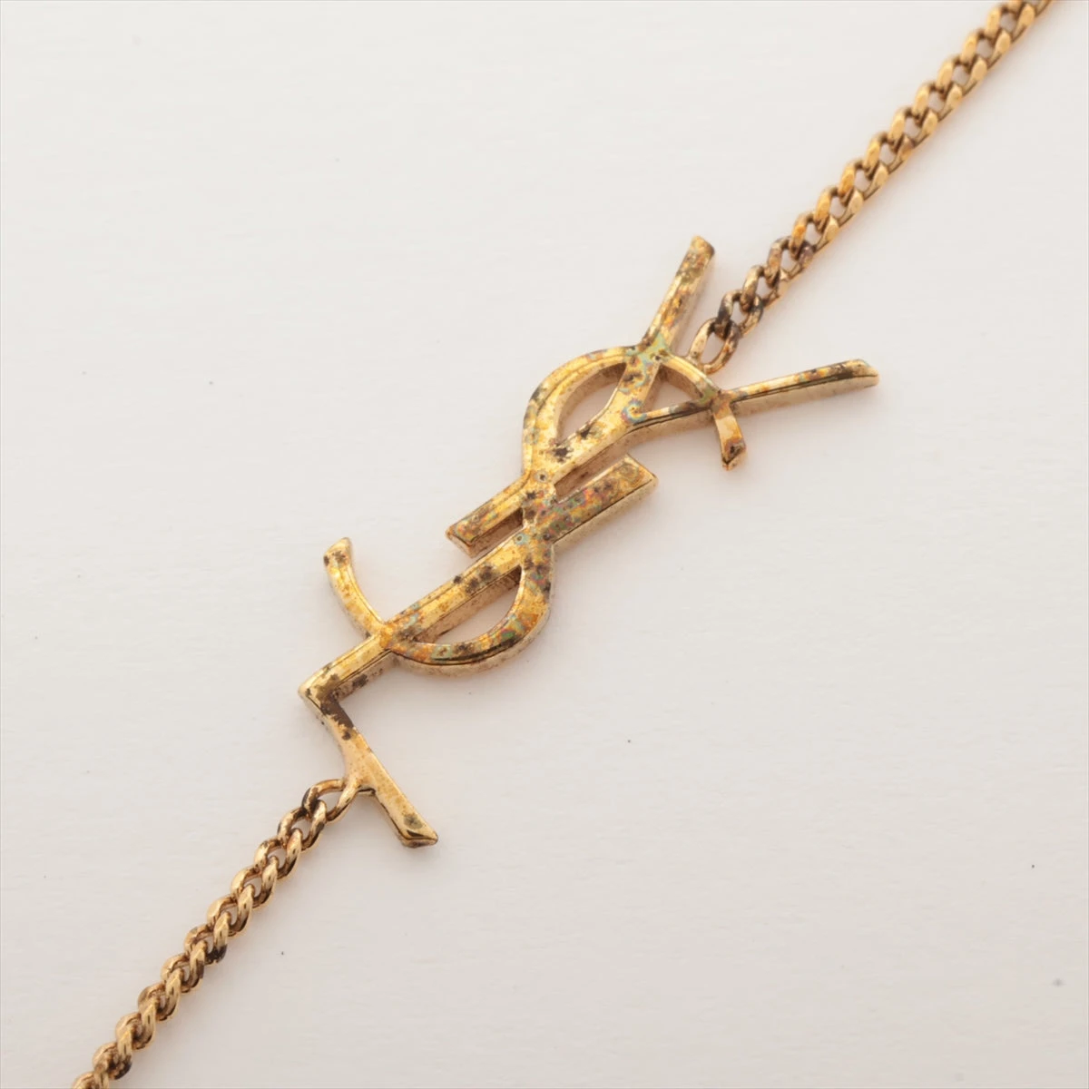 サンローラン YSLロゴ ブレスレット GP ゴールド A2879448｜中古