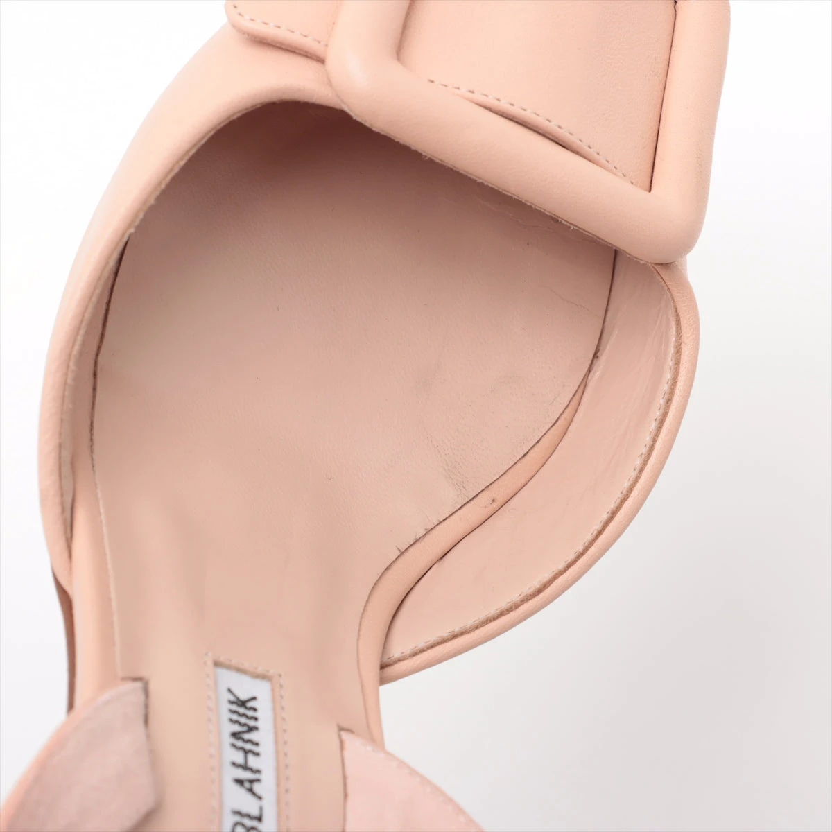 MINOLO BLAHNIK 24cm パンプス くすみピンク レザー 37 MINOLO BLAHNIK 24cm パンプス くすみピンク レザー 37