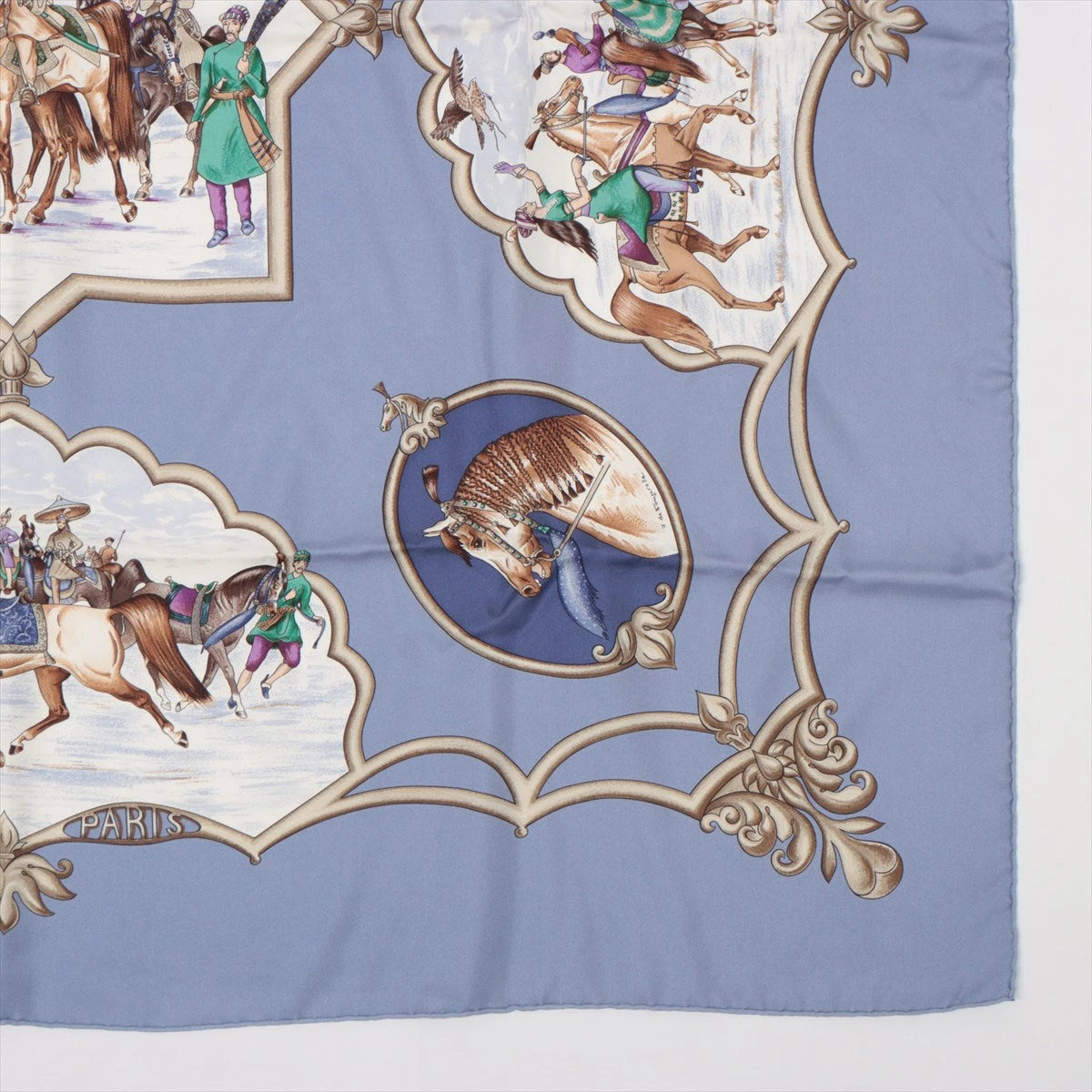 エルメス カレ90 LES CHEVAUX DES MOGHOLS ムガル王朝の馬