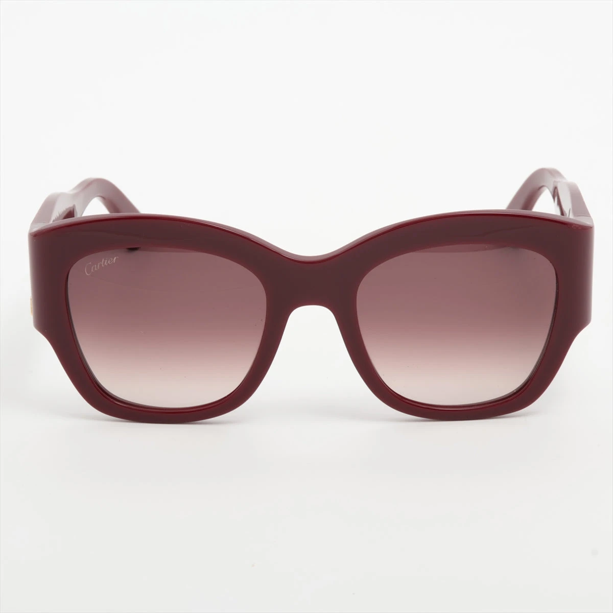 カルティエ Cartier サングラス レッド ワインレッド 赤 未使用 カルティエ サングラス/眼鏡｜レッド(赤)｜中古ブランド品