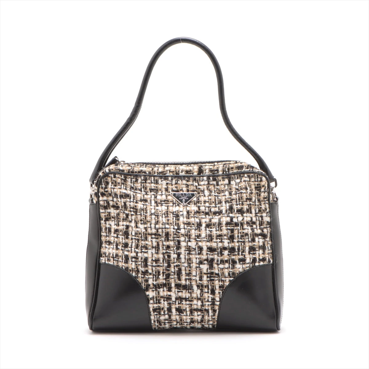 PRADA プラダ ツイード ハンドバッグ 【公式通販】