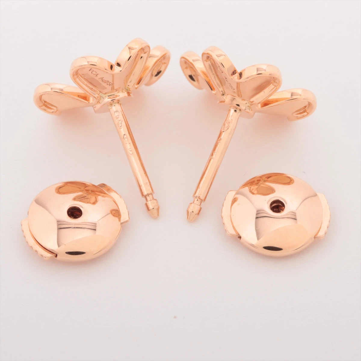 ヴァンクリーフ&アーペル フリヴォル ミニ ルビー ピアス 750(PG