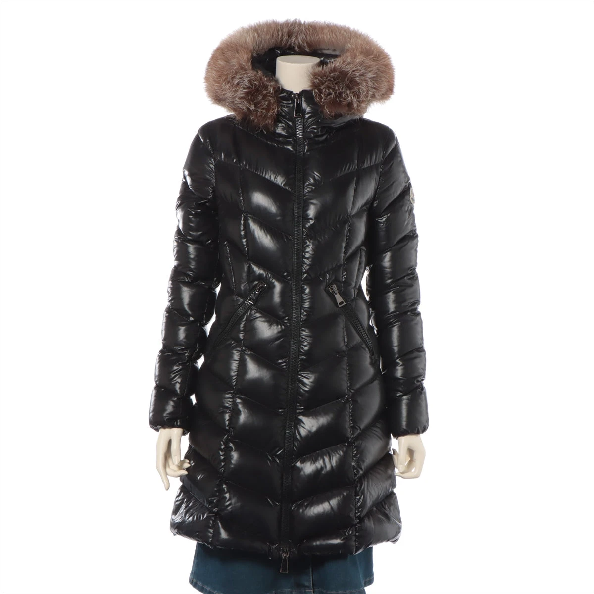 ☆moncler☆ Fulmarus ロングダウンジャケット0サイズ Moncler - Fulmarus Black Hooded Long Down Jacket
