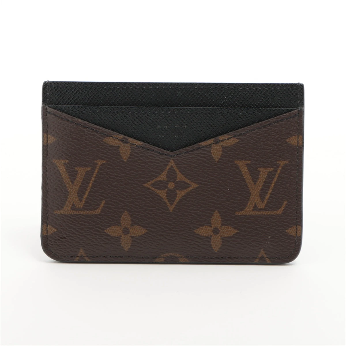 LOUIS VUITTON ルイヴィトン カードケース ネオ ポルト カルト M60166 ブラウン ブラック系 モノグラム マカサー ユニセックス 美品 ヴィトン モノグラムマカサー ネオポルトカルト M60166 ブラウン パス