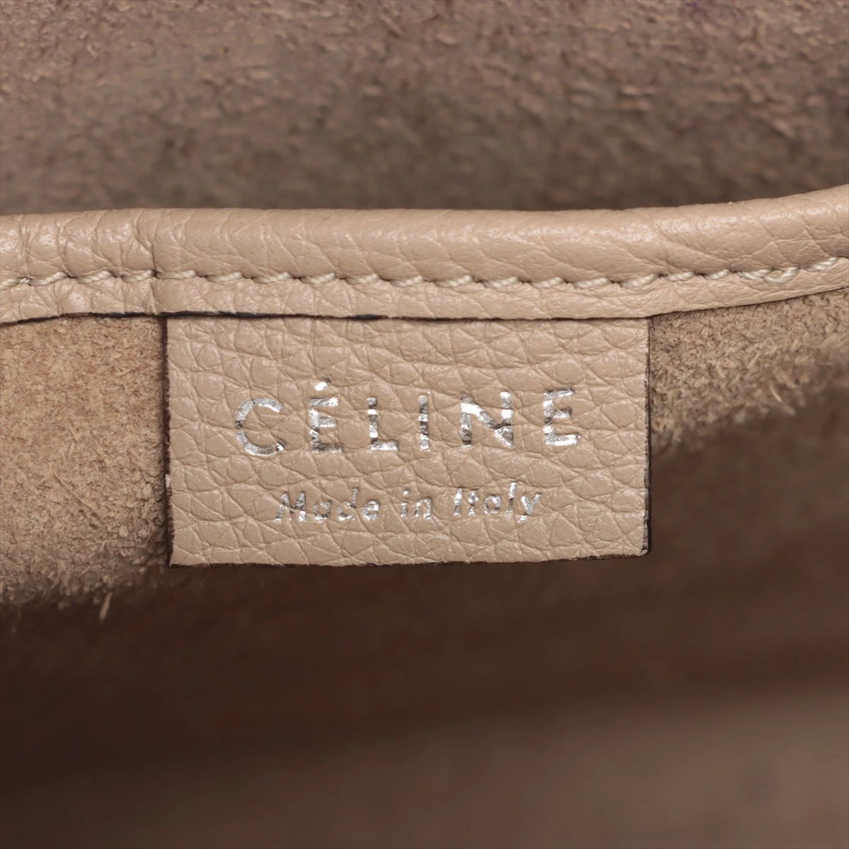 セリーヌ ラゲージ ナノショッパー レザー 2WAYハンドバッグ ベージュ