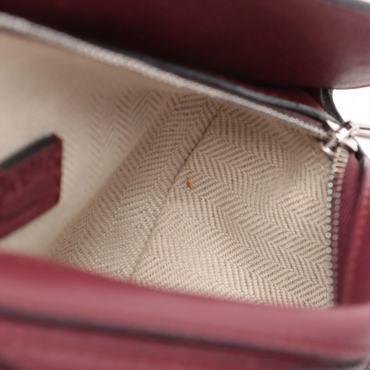 ロエベ ミニパズルバッグ レザー 2WAYショルダーバッグ ボルドー