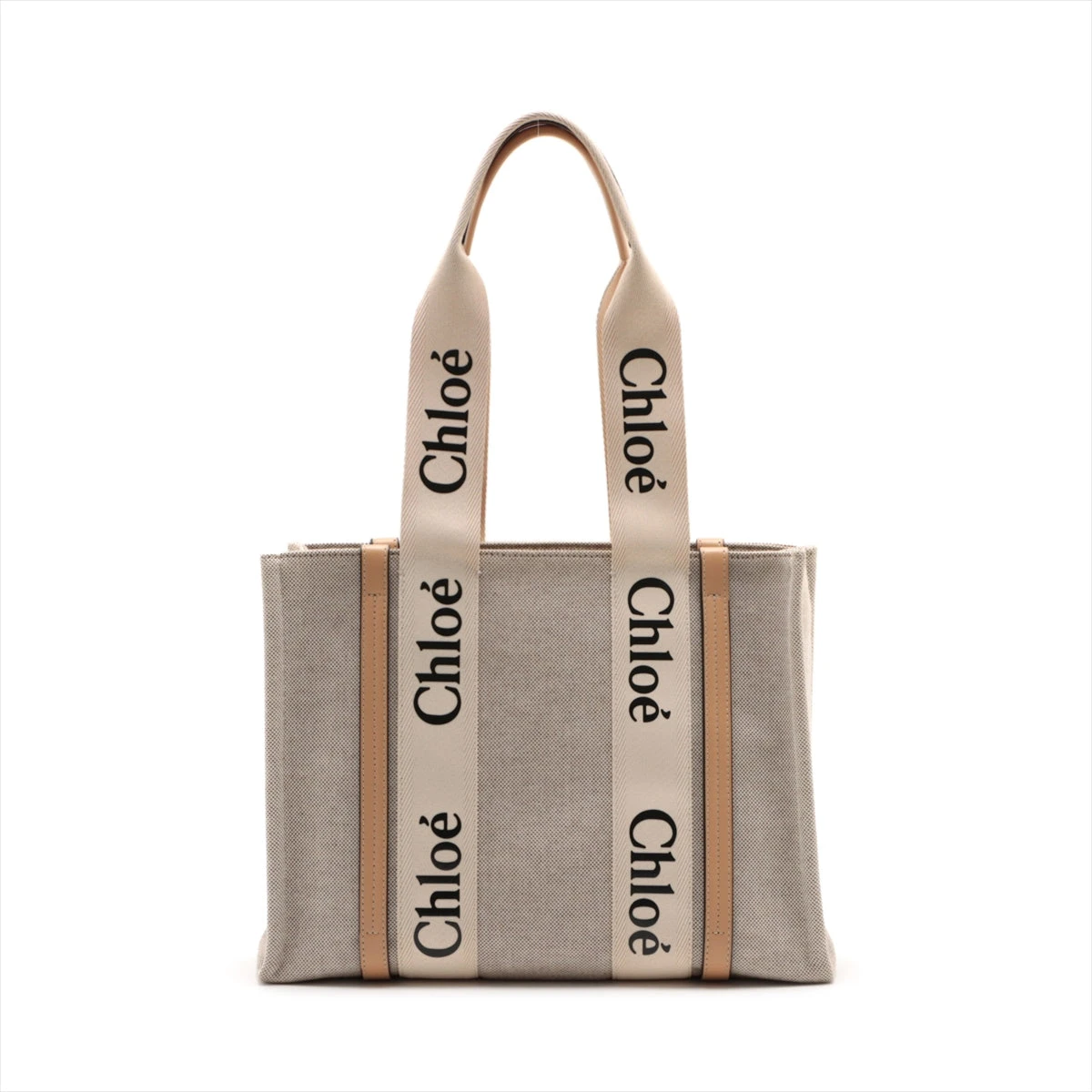 Chloé ベージュ トートバッグ キャンバス Chloé トートバッグ ベージュ キャンバス