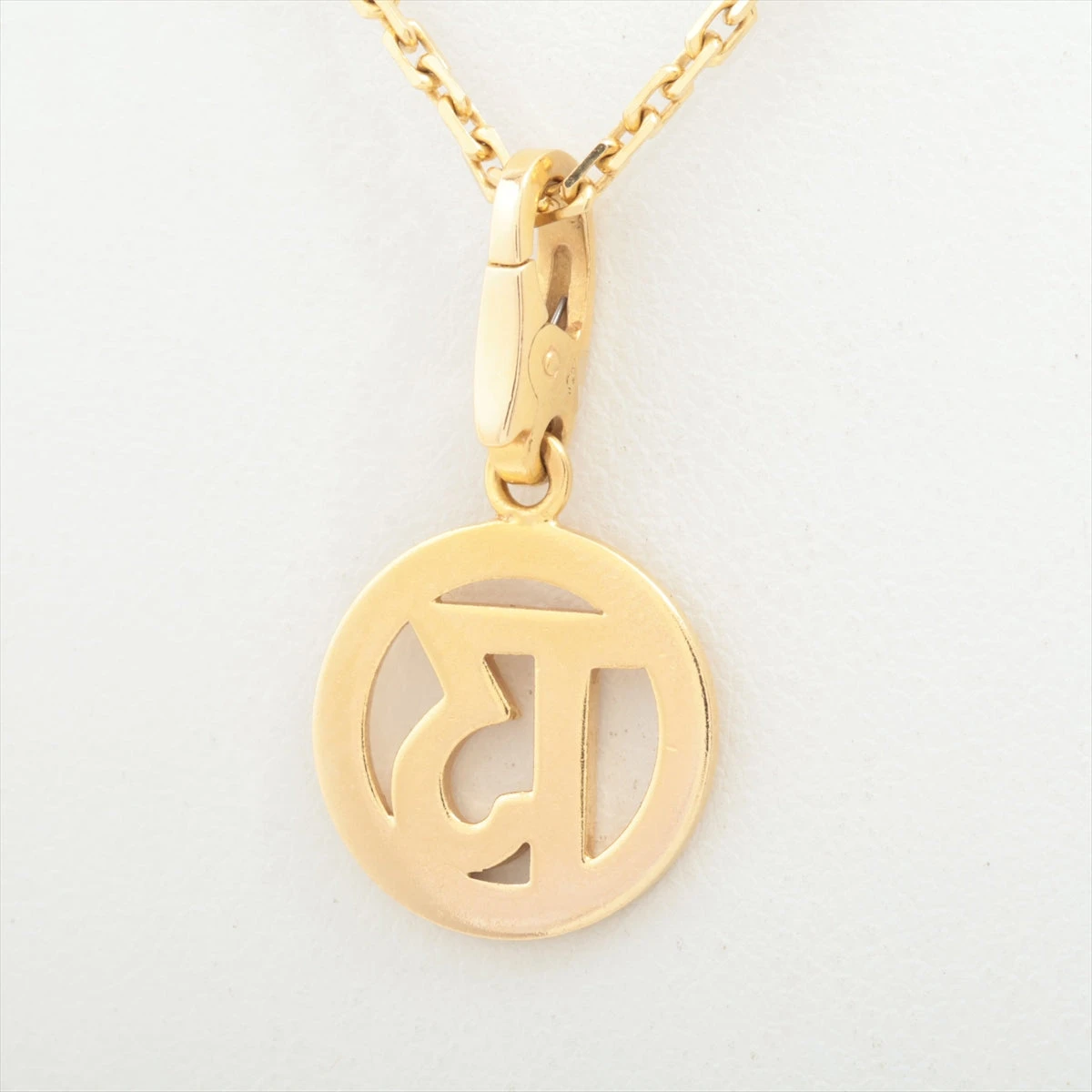 カルティエ ナンバー13 チャーム ネックレス 750(YG) 8.4g