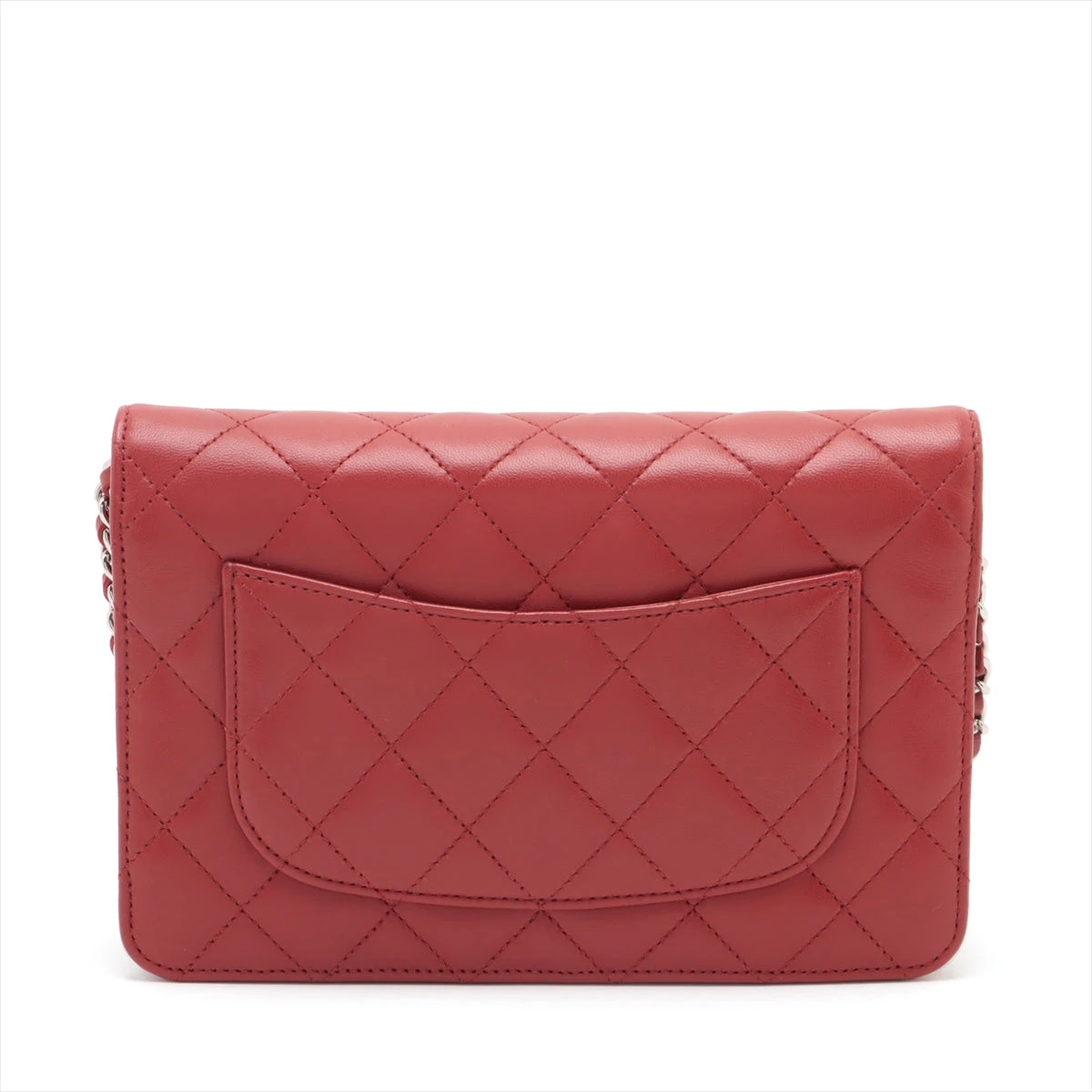シャネル　マトラッセ　ラムスキン　チェーンウォレット　レッド シャネル マトラッセ ラムスキン チェーンウォレット レッド