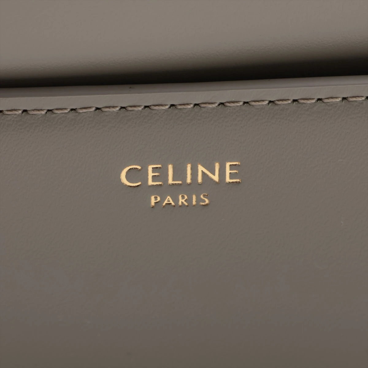 CELINE セーズ スモール 16 アンスラサイト グレー セリーヌ 16セーズ スモール レザー 2WAYハンドバッグ グレー