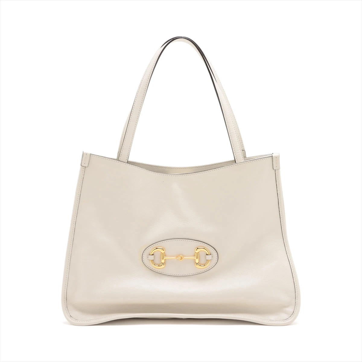 グッチ ホースビット1955 レザー トートバッグ ホワイト 623694