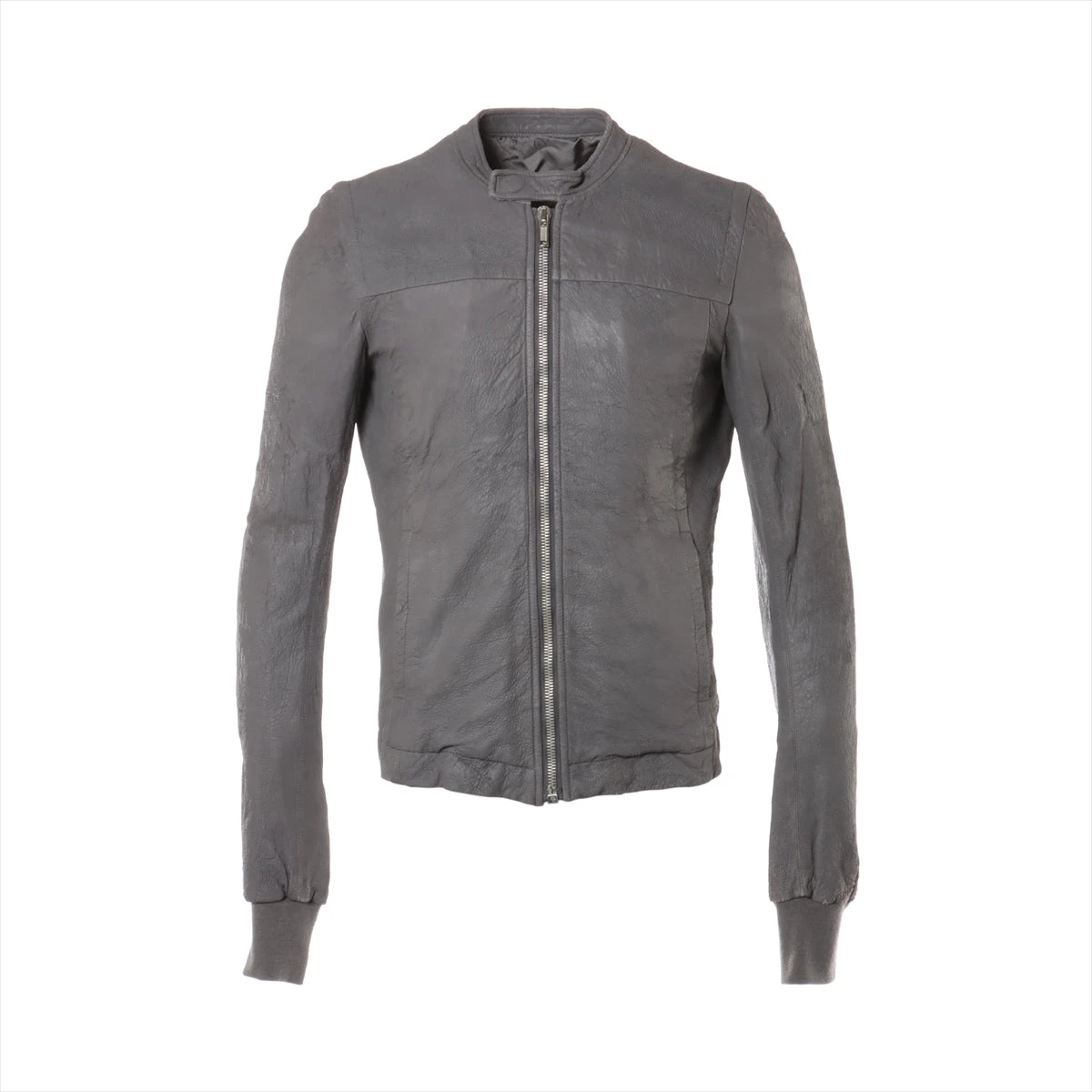 リックオウエンス レザー ジャケット S メンズ グレー RU6769