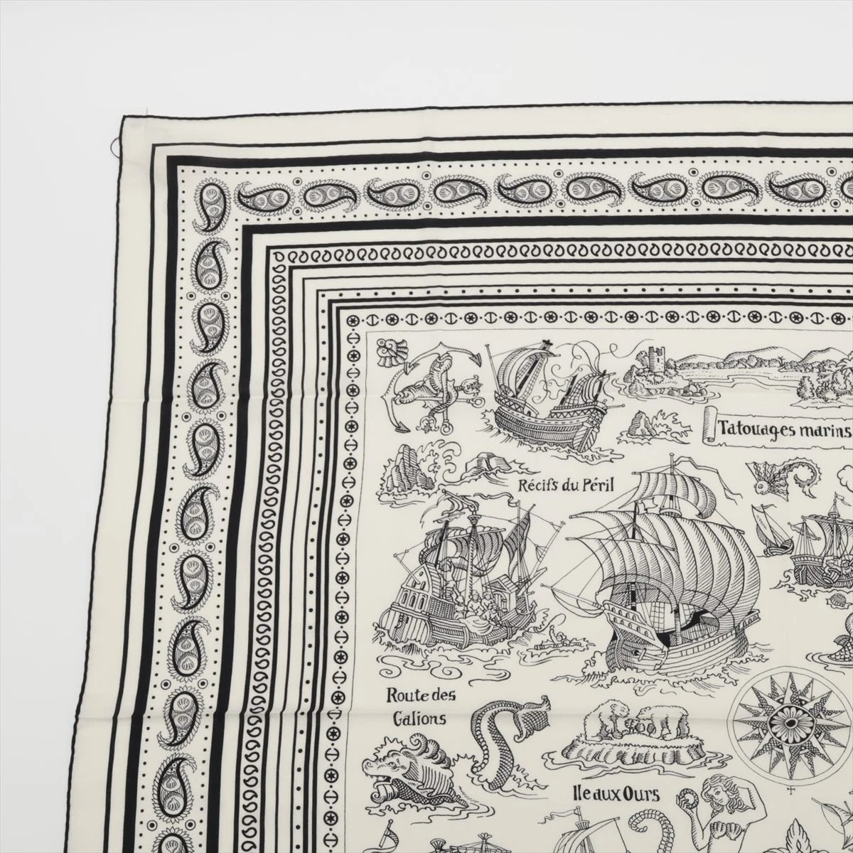 エルメス カレジェアン Tatouages Marins Bandana 船乗りの