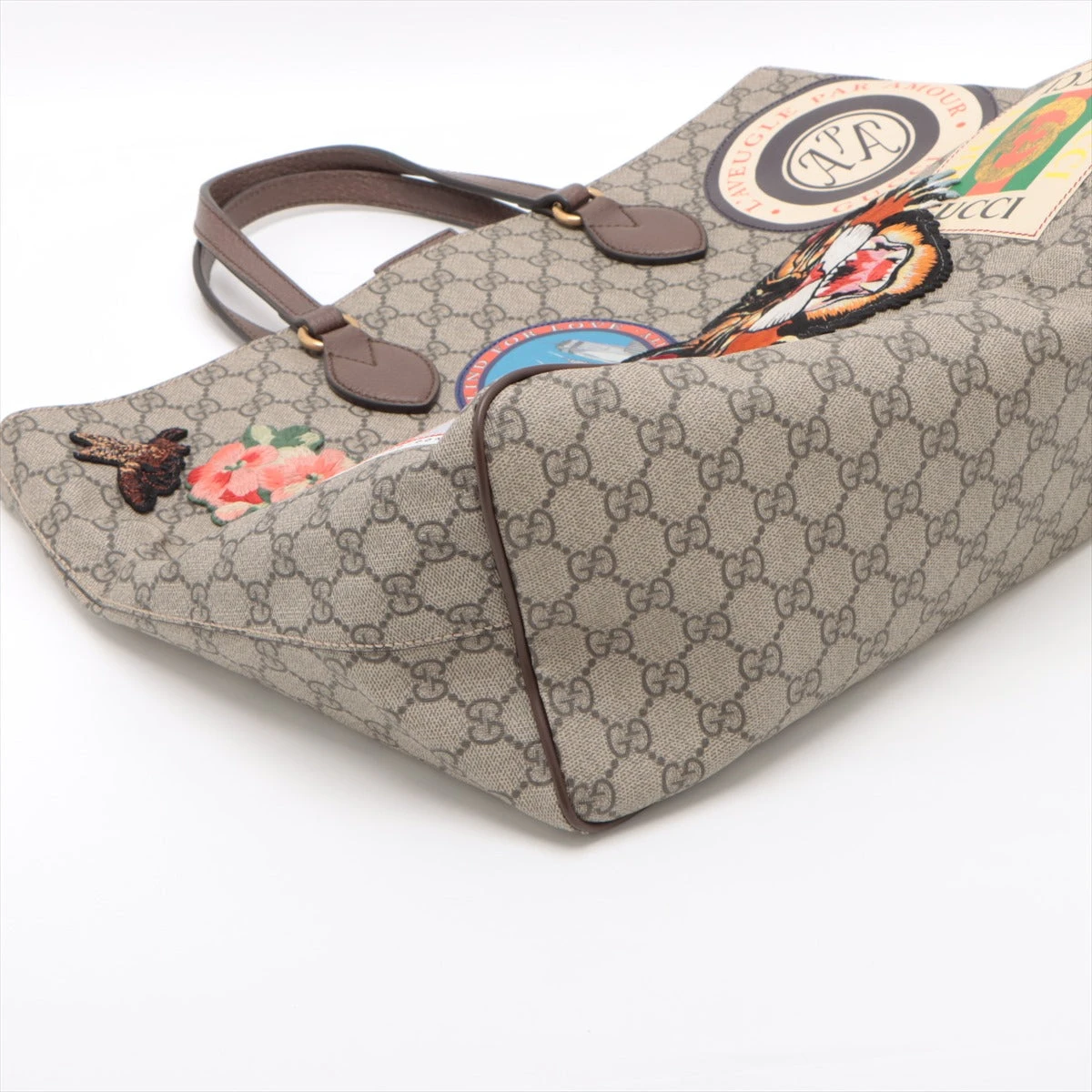 グッチ クーリエ ソフト GGスプリーム 474085 2WAY トート バッグ GUCCI グッチ 474085 GGスプリーム クーリエ 刺繍 2WAY