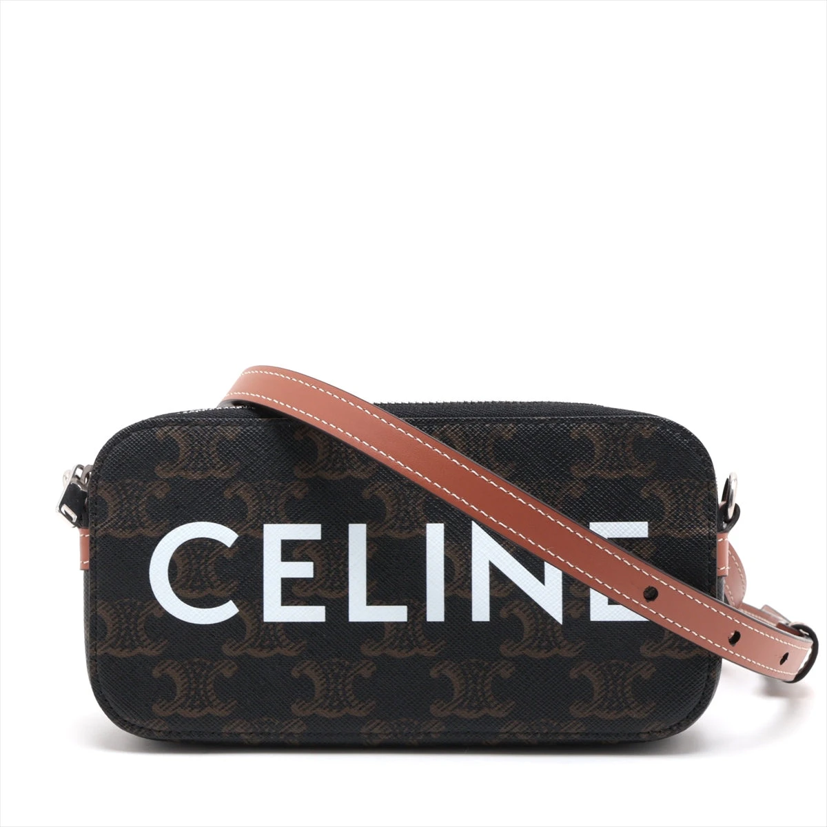 【すぐ届く】 CELINE セリーヌ ホリゾンタルポーチ トリオンフ CELINE ホリゾンタル ポーチ ロゴ ショルダーバッグ【すぐ届く