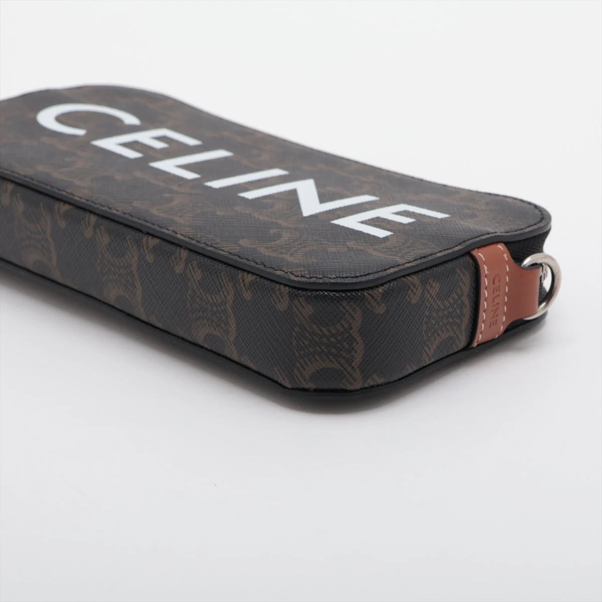 セリーヌ　ポーチ　トリオンフ CELINE(セリーヌ) トリオンフ柄モバイルポーチ10G332CQD
