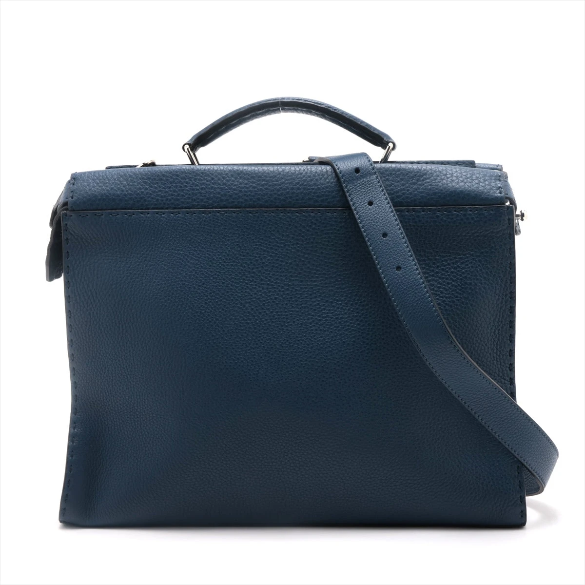 【超美品】正規品 FENDI ビジネスバッグ グレー レザー 666fca2998f8b.webp