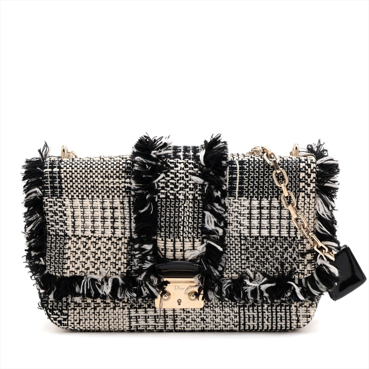 Christian Dior ニューロック ツイード チェーンショルダーバッグ クリスチャンディオール ニューロック ツイード チェーンショルダー