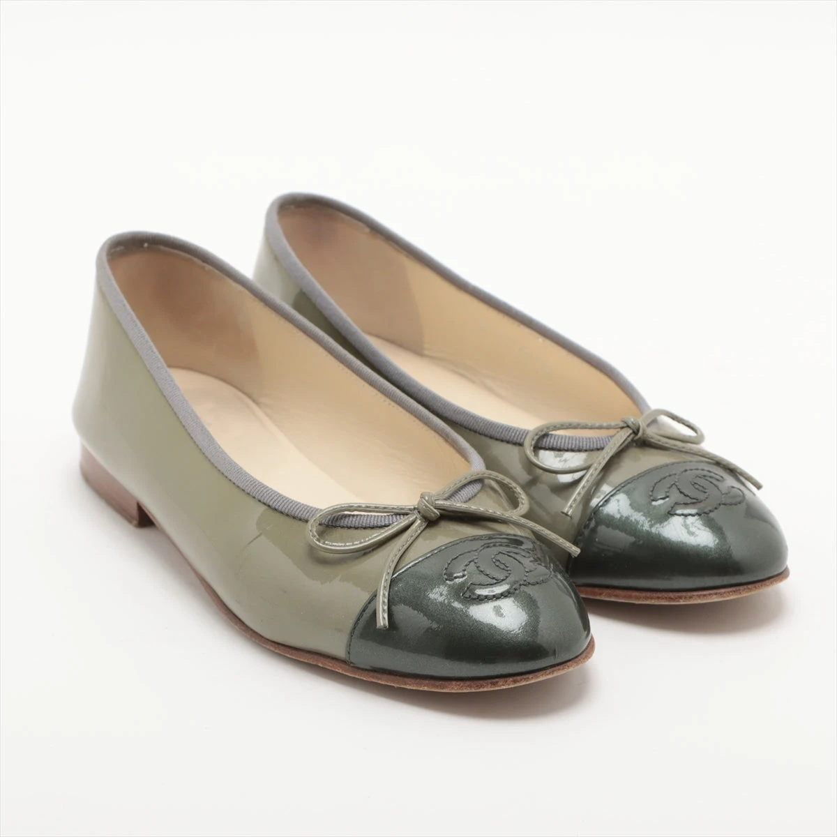 CHANEL★シャネル・パテントレザー メタルココマーク パンプス(37.5) シャネル ココマーク パテントレザー パンプス 35 レディース