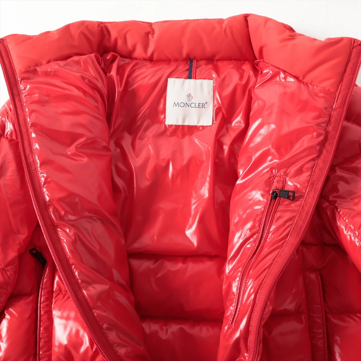 モンクレール BRUEL 19年 ナイロン ダウンジャケット 3 メンズ レッド