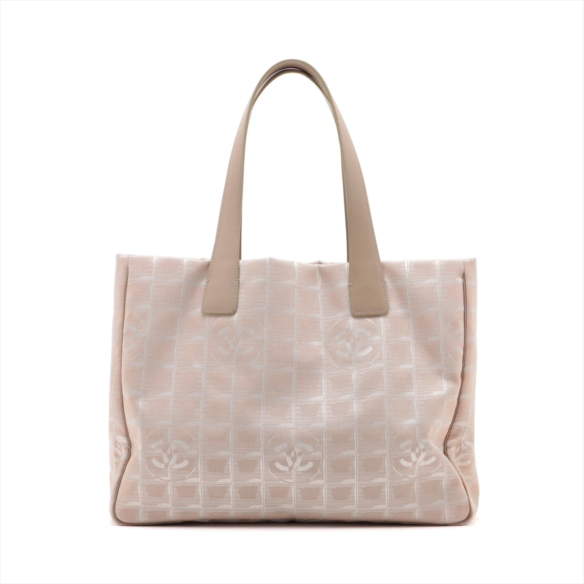 シャネル ニュートラベルライン ナイロン トートバッグ ベージュ