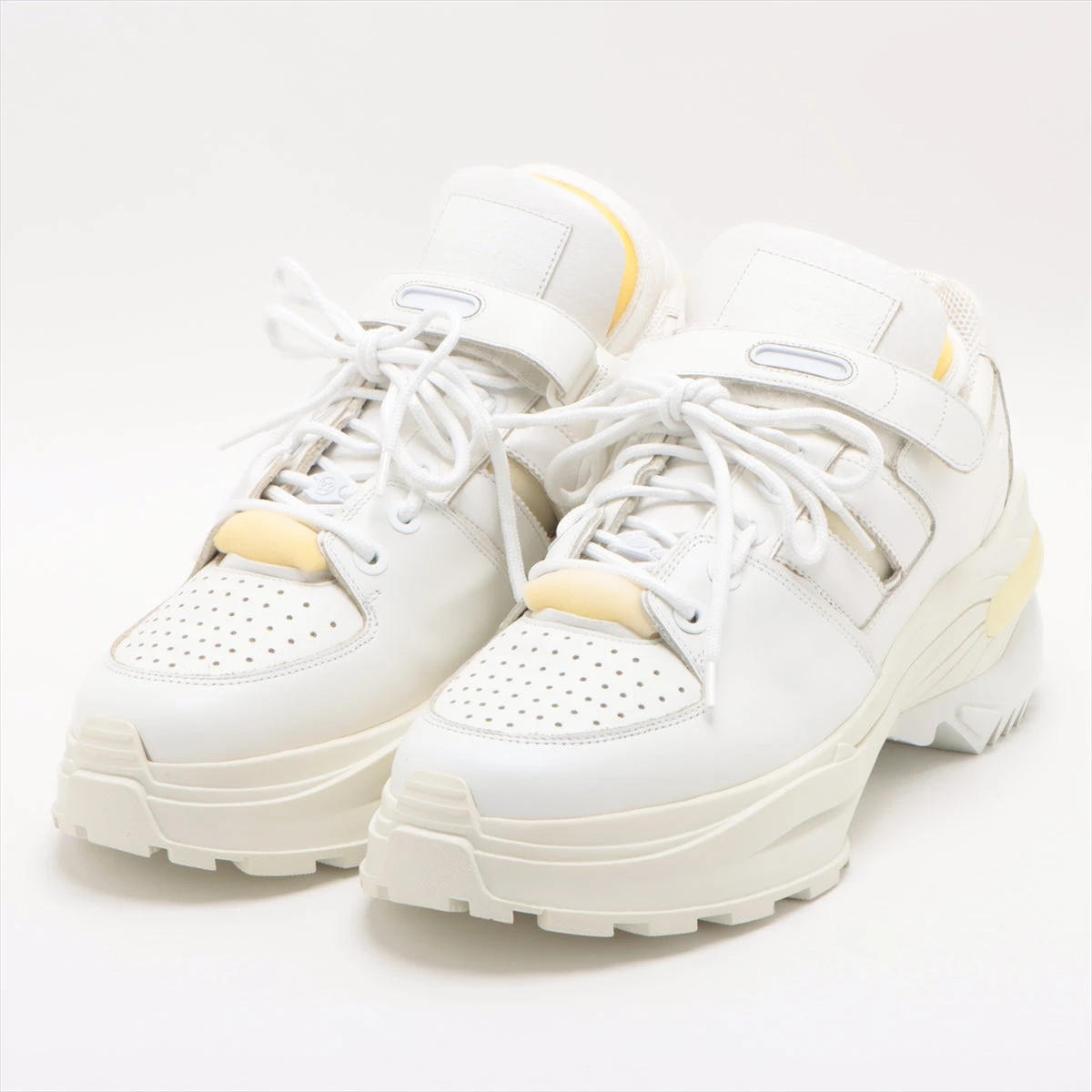 マニー　コラージュ メゾンマルジェラ レトロフィット レザー×ファブリック