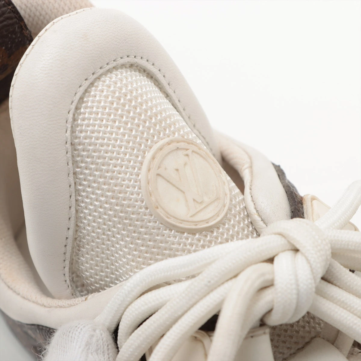 ヴィトン LVアークライトライン 19年 レザー×メッシュ スニーカー 39