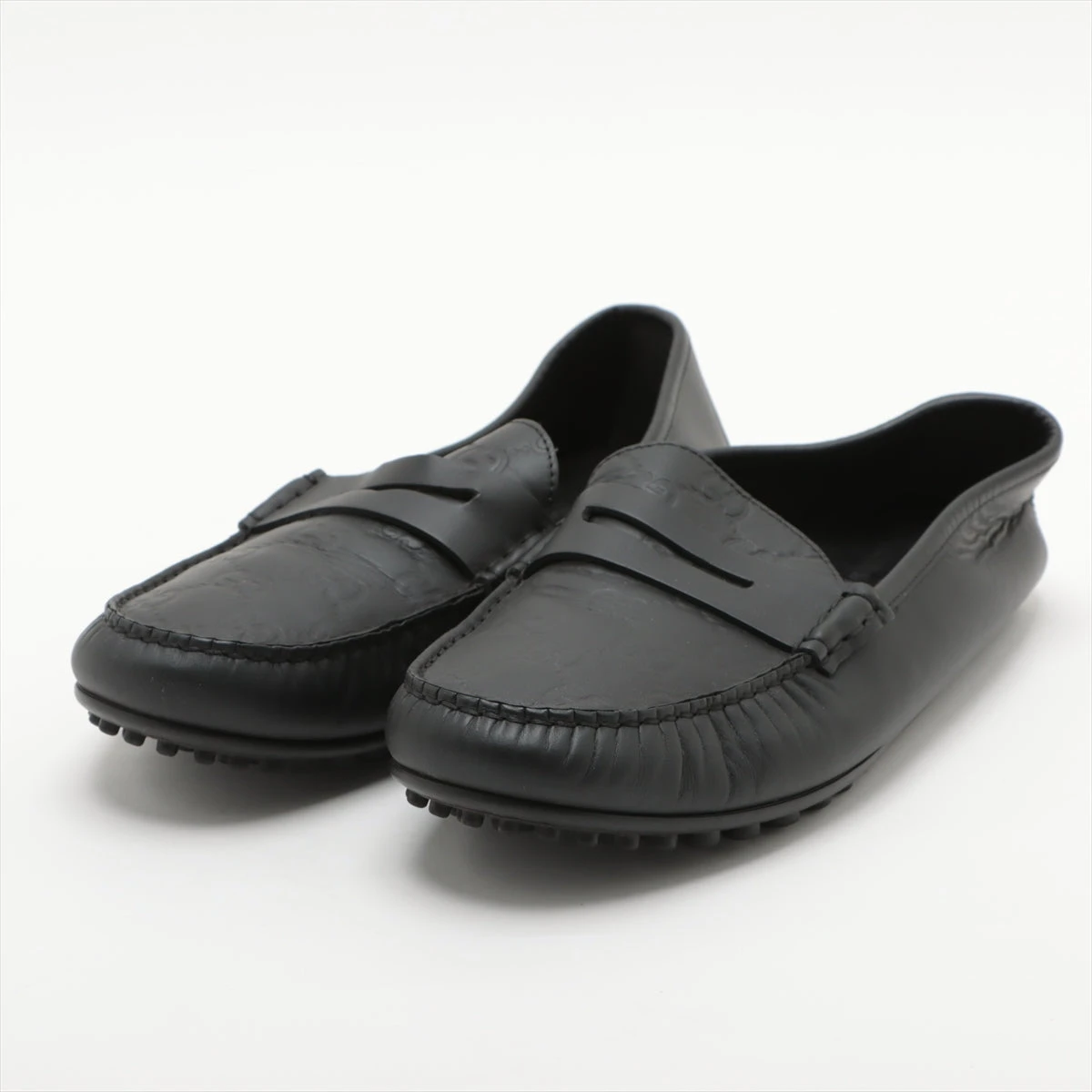 グッチ グッチシマ レザー ドライビングシューズ 6 1/2 メンズ