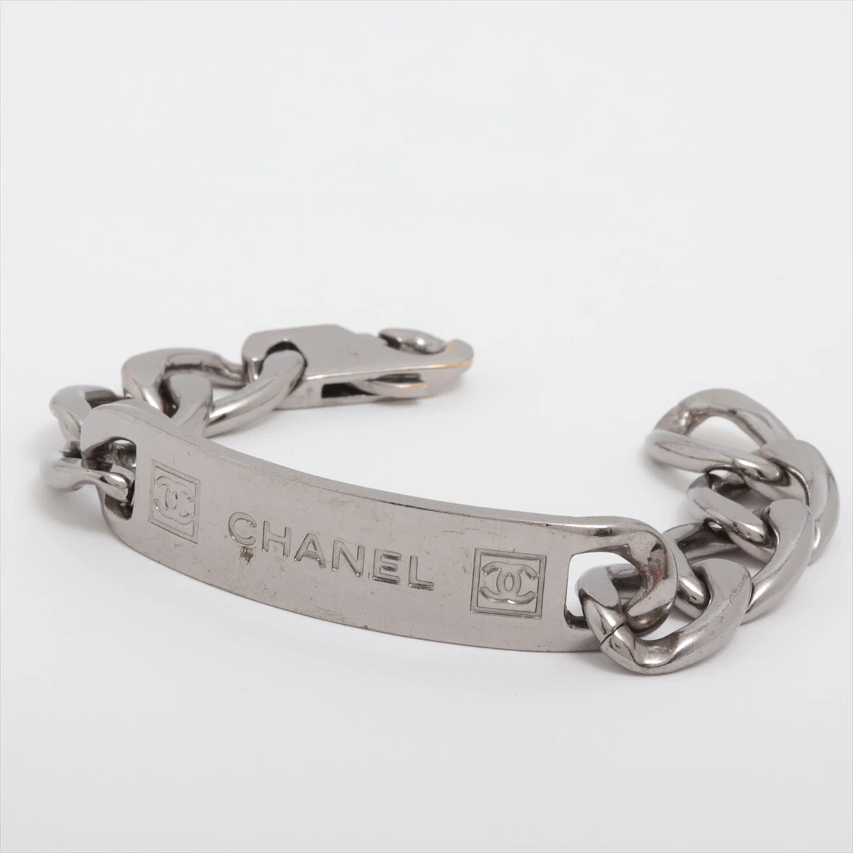 *凛と輝く*【CHANEL】バングル シルバー CCロゴ シャネル CHANEL ブレスレット バングル ココマーク CCロゴ